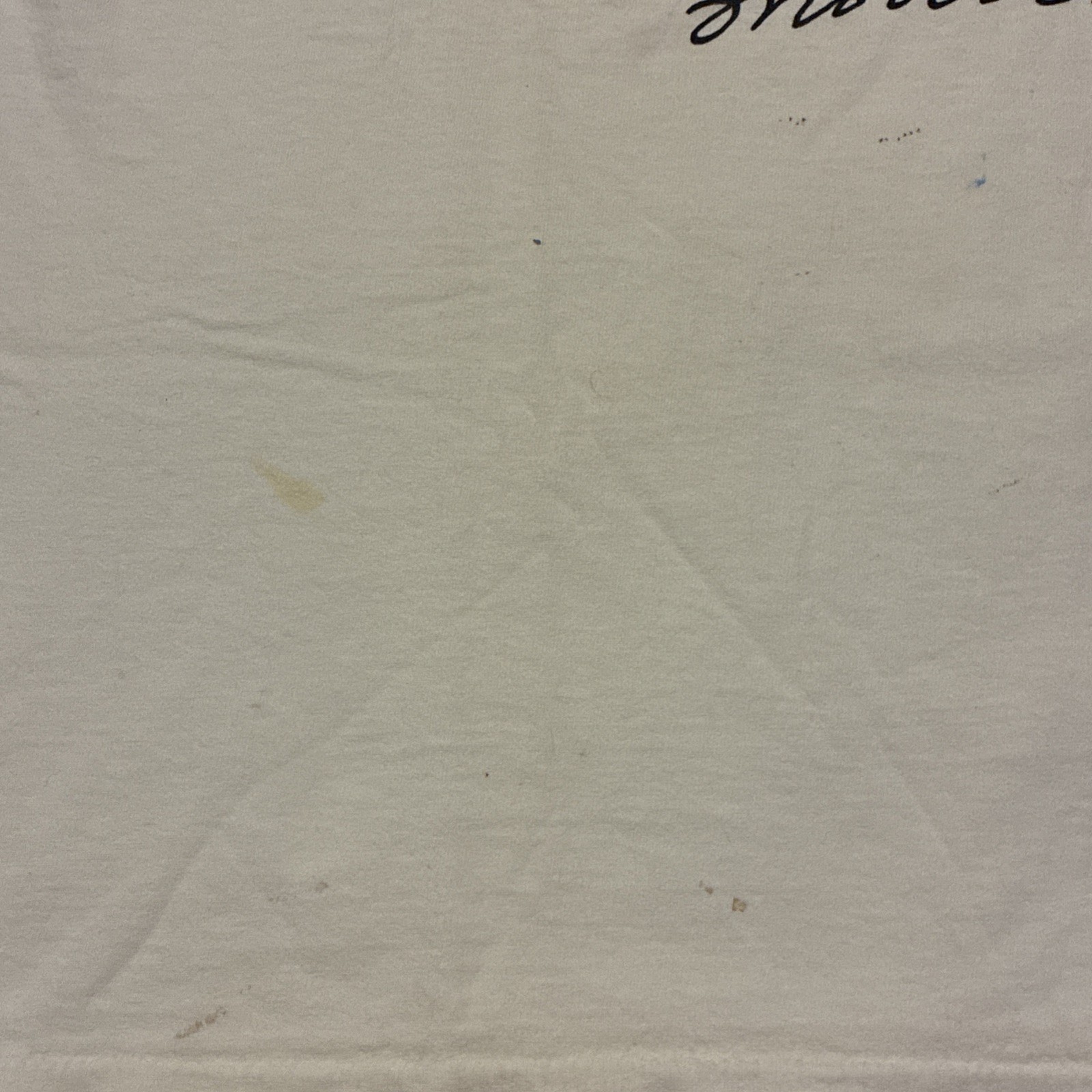 Vintage 90s Cow Art Shirt L Moo White Shepherd