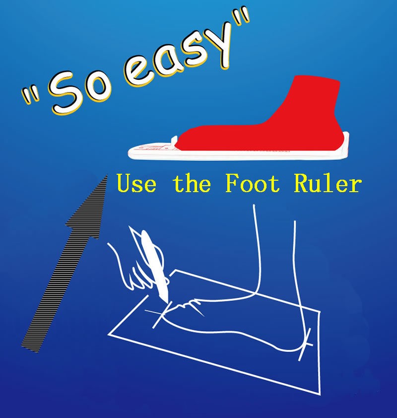 US Shoe Size Foot Measuring Gauge for Adults & Kids, Home Foot Measurement Tool
