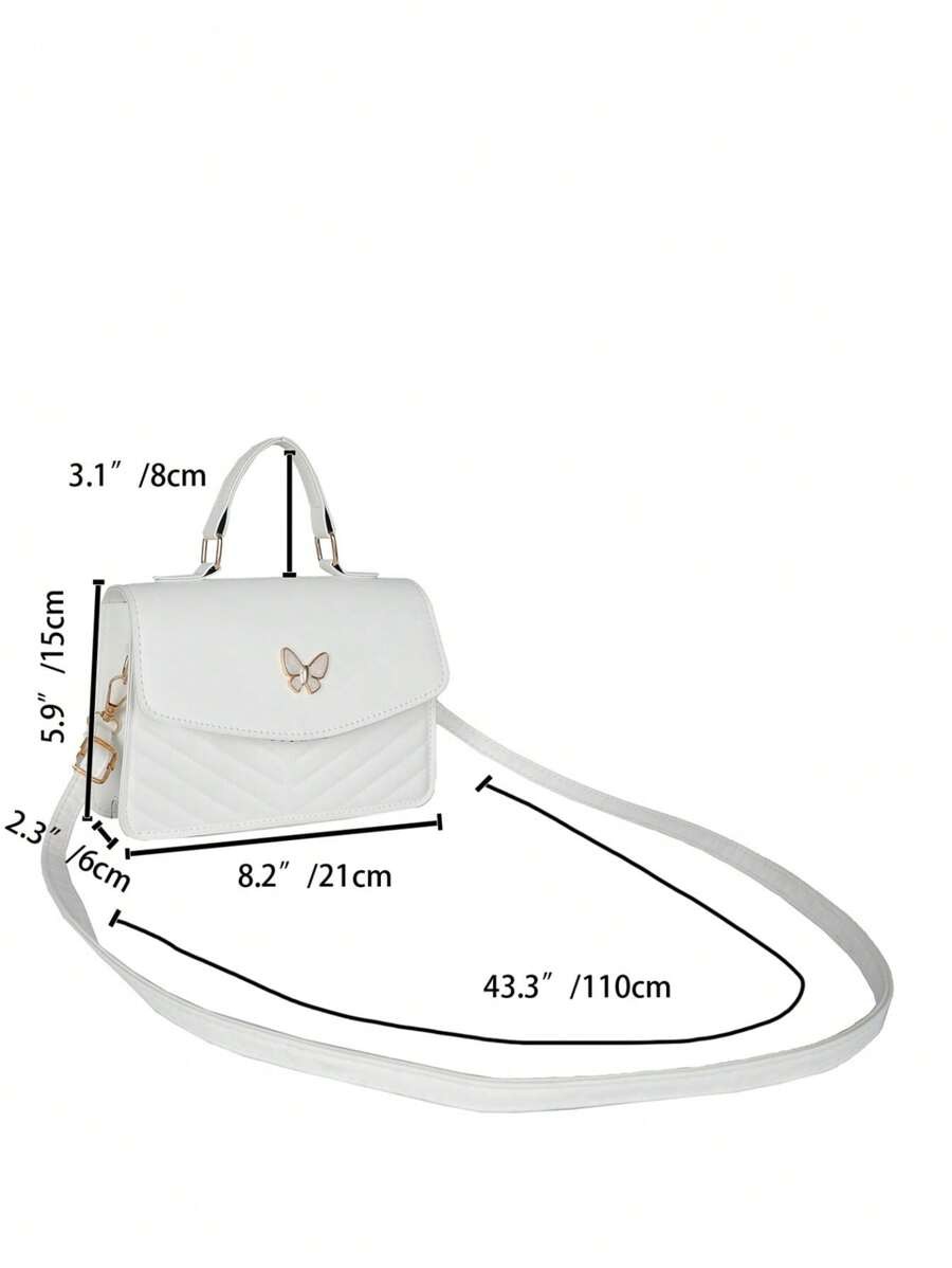 Women PU Leather Crossbody Bag Patchwork Bow Flap Square Shoulder Commute Purse