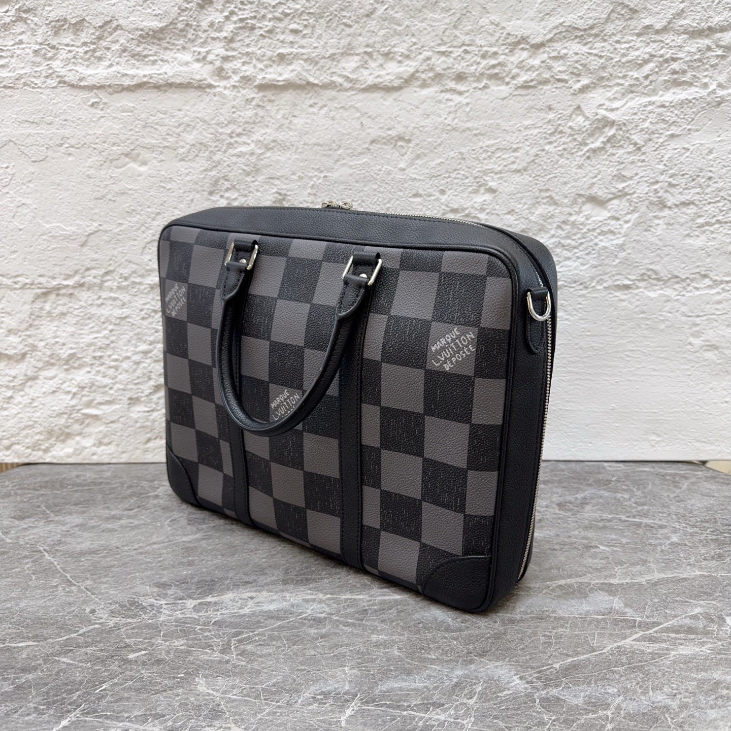 Louis Vuitton Pre-Owned Authentic Briefcase Monogram Silver