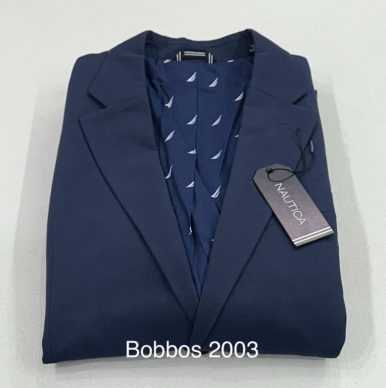Nautica Men’s Modern-Fit Bi-Stretch Suit Jacket, Blue, Size 40R