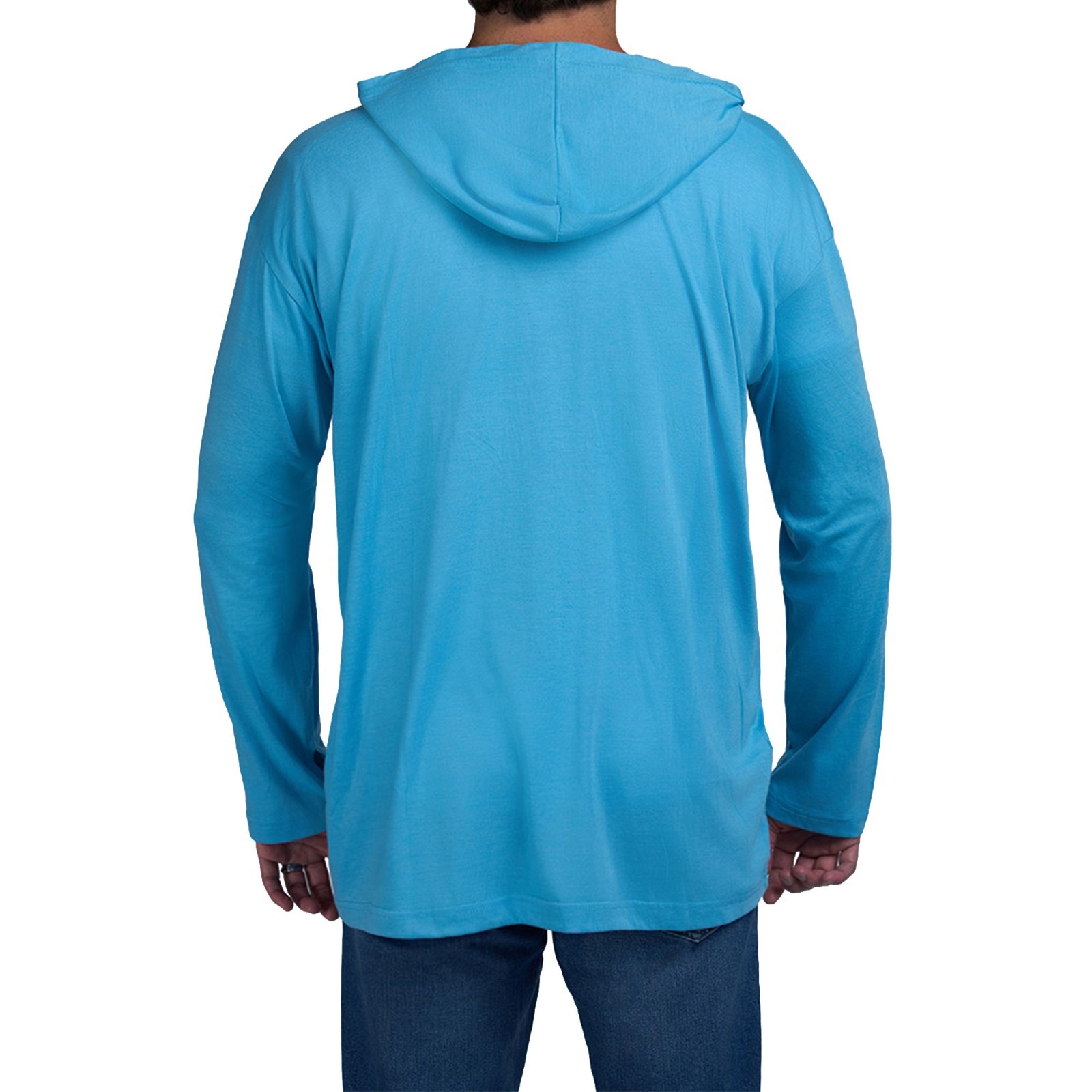 Natural Gear Tri-Blend Lightweight Hoodie (M)- Bluebird