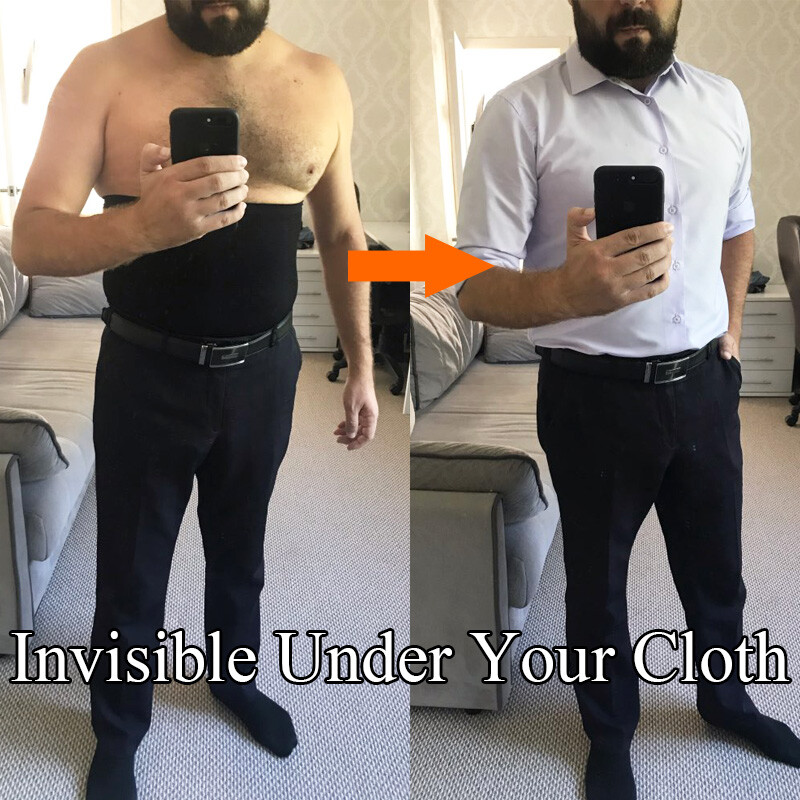 Men’s Slimming Body Shaper Abs Abdomen Tummy Control Tucker Girdle Trimmer Belt