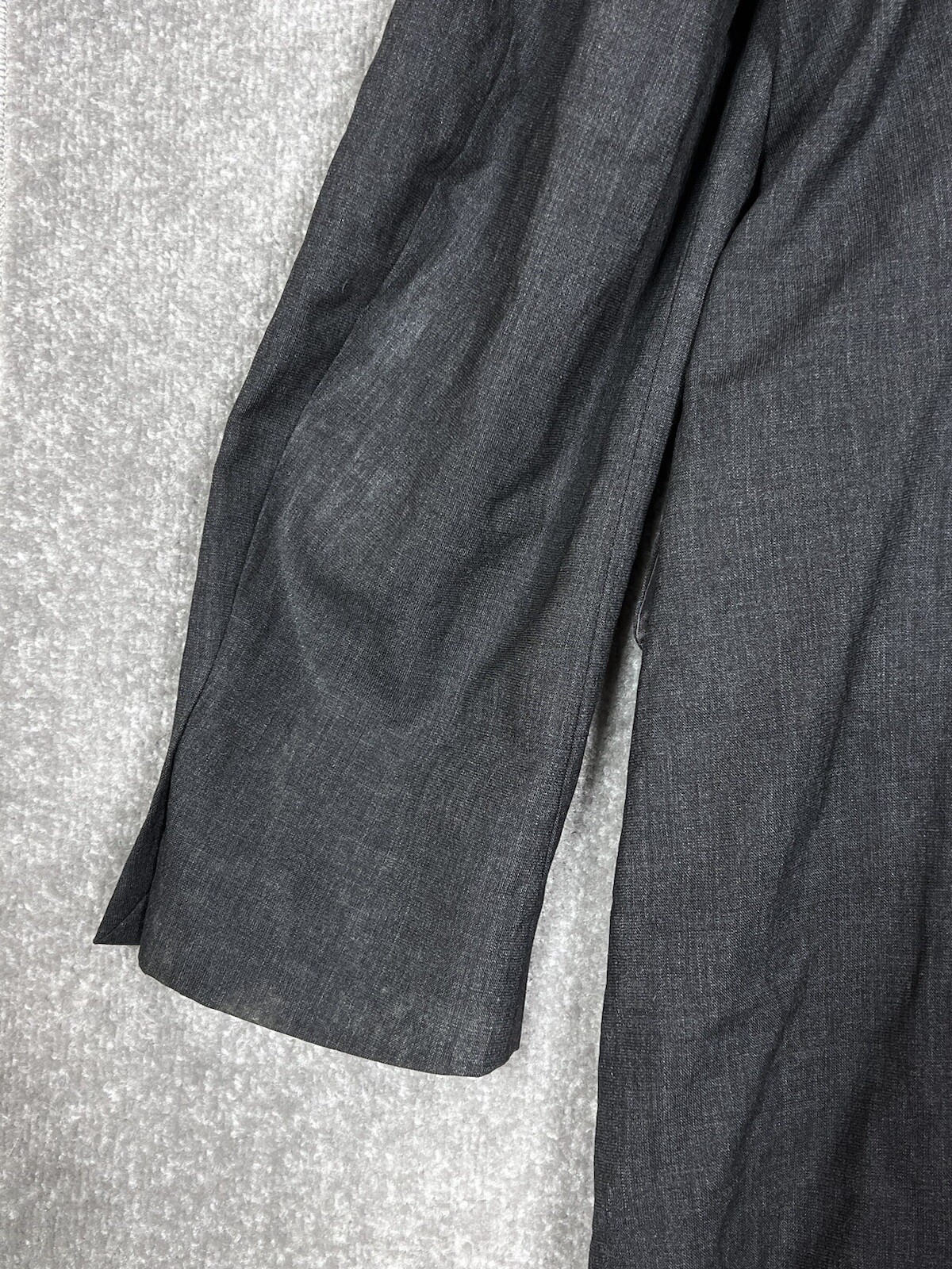 Andrew Fezza All Seasons Cashmere Wool Blazer Mens Size 46L Gray Pockets