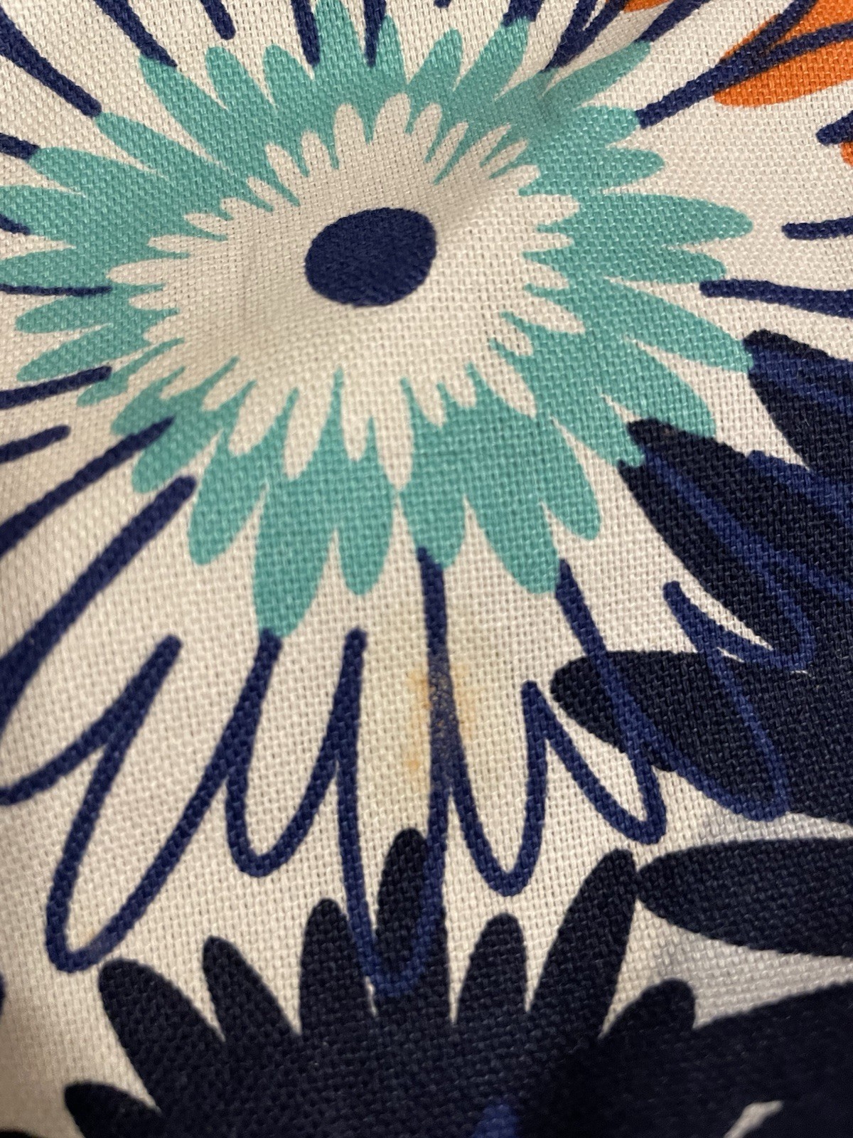 Thirty-One Reversible Paradise Pop & Navy Wave Retired Crossbody Hobo Bag