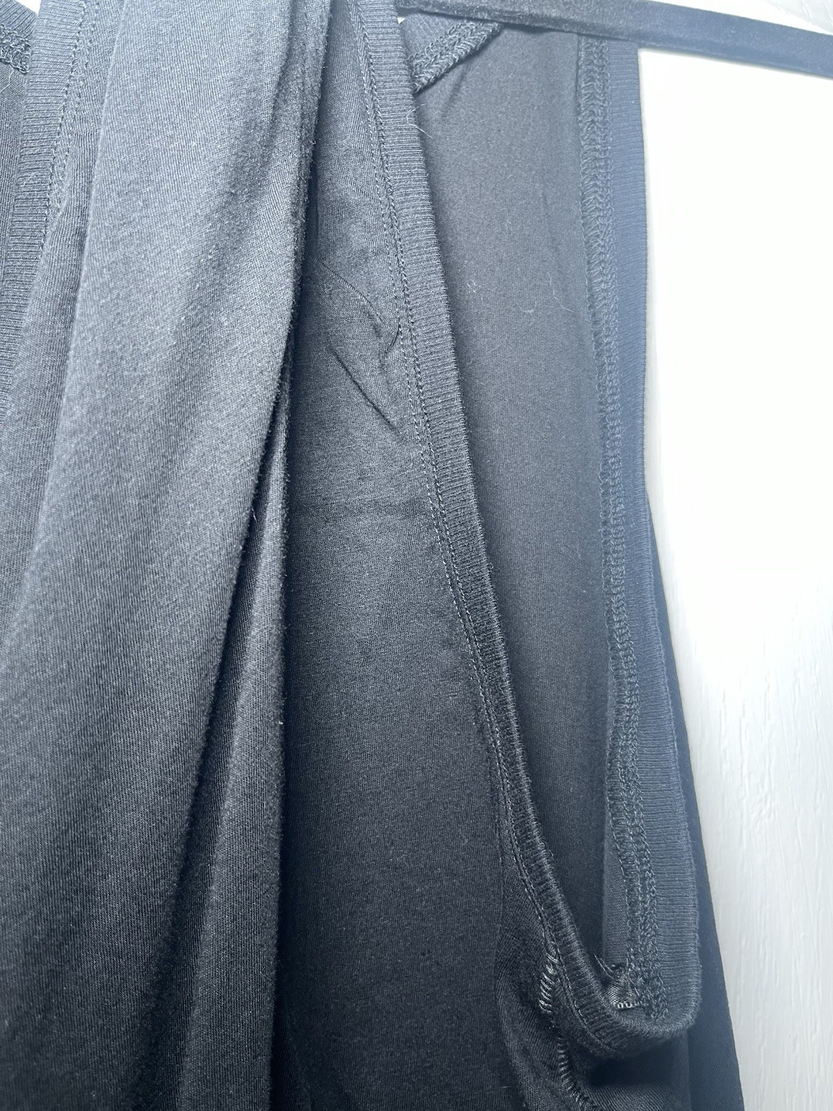 By Anthropologie Black Draped Knot Racerback Tank Top Sleeveless Size Small