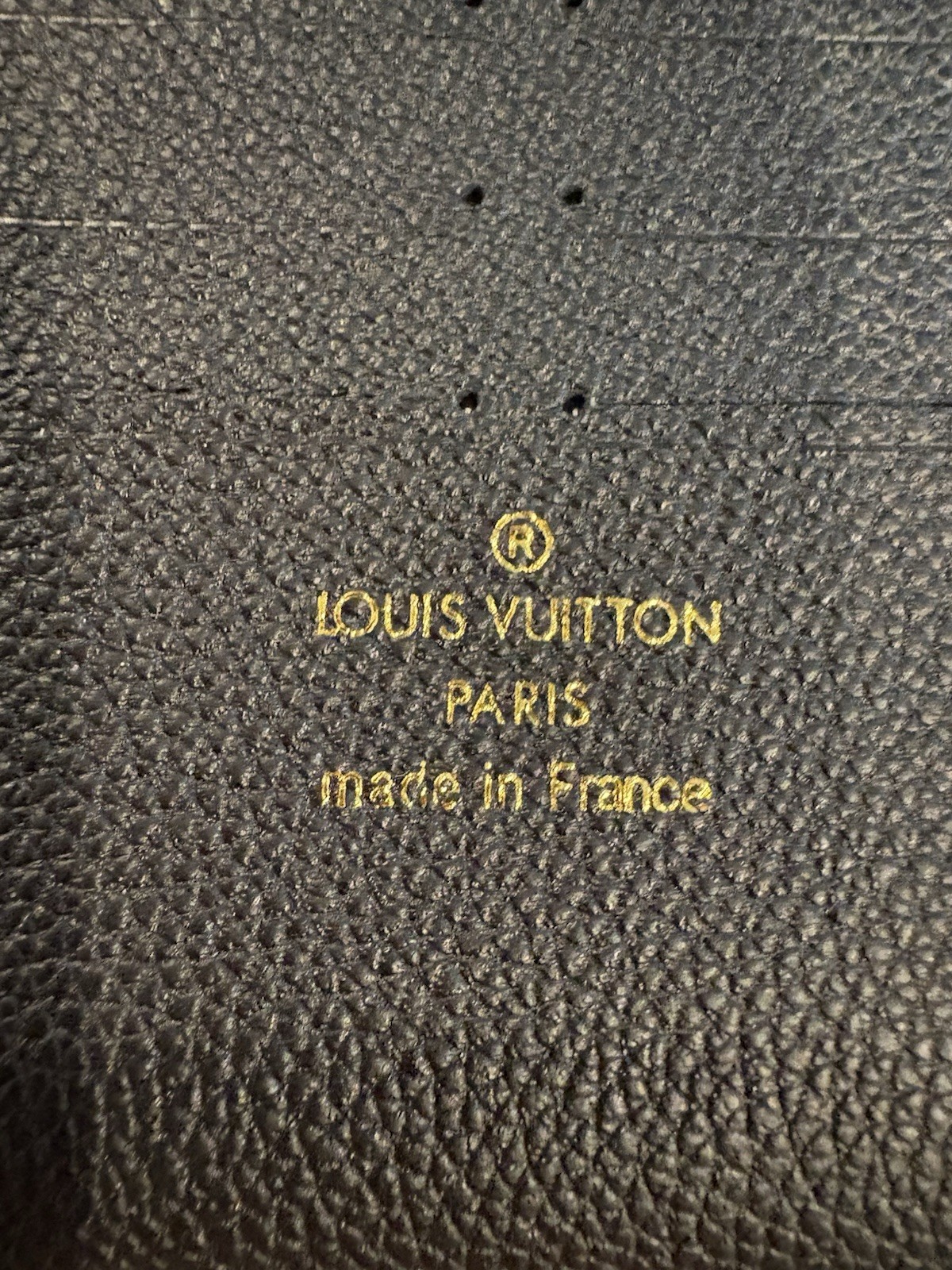 Louis Vuitton Twist Chain Wallet Monogram Empreinte Black Gold w/ Box