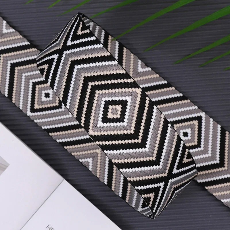 Adjustable Wide Shoulder Strap for Women, Nylon Replacement Bag Strap with Hardw