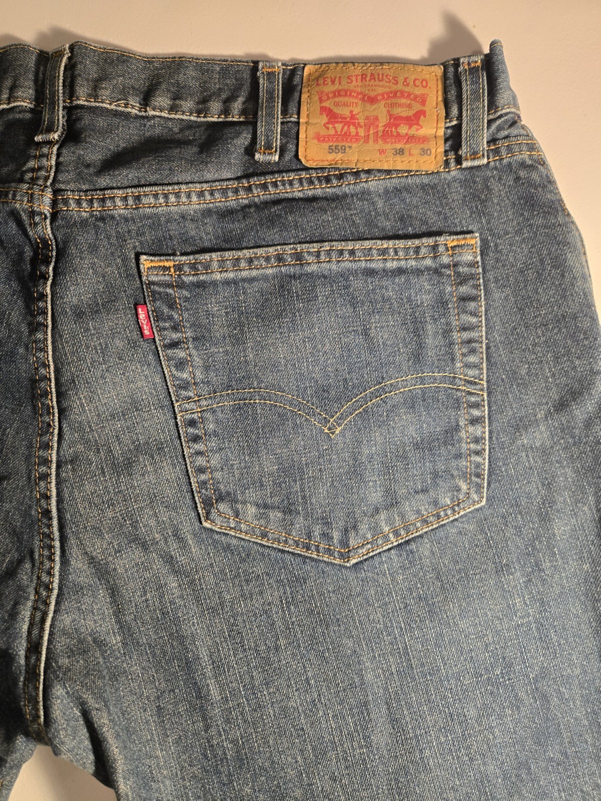 Levi’s 559 Men’s Relaxed Straight Denim Jeans 38 X 30 | As Seen In Pictures