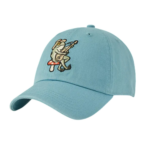 Life is Good Kids Guitar Frog Chill Cap, Cool Blue