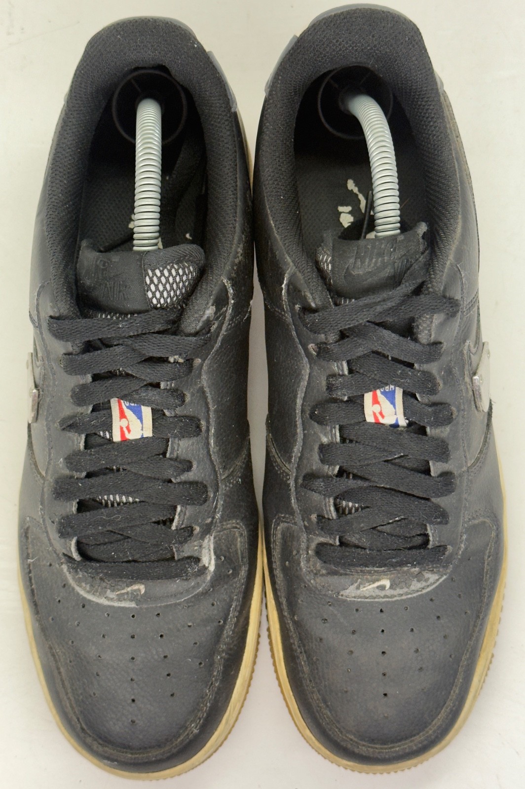 Nike Air Force 1 Low ’07 NBA Pack Black Silver Gum Sneakers CT2298-001 Size 10