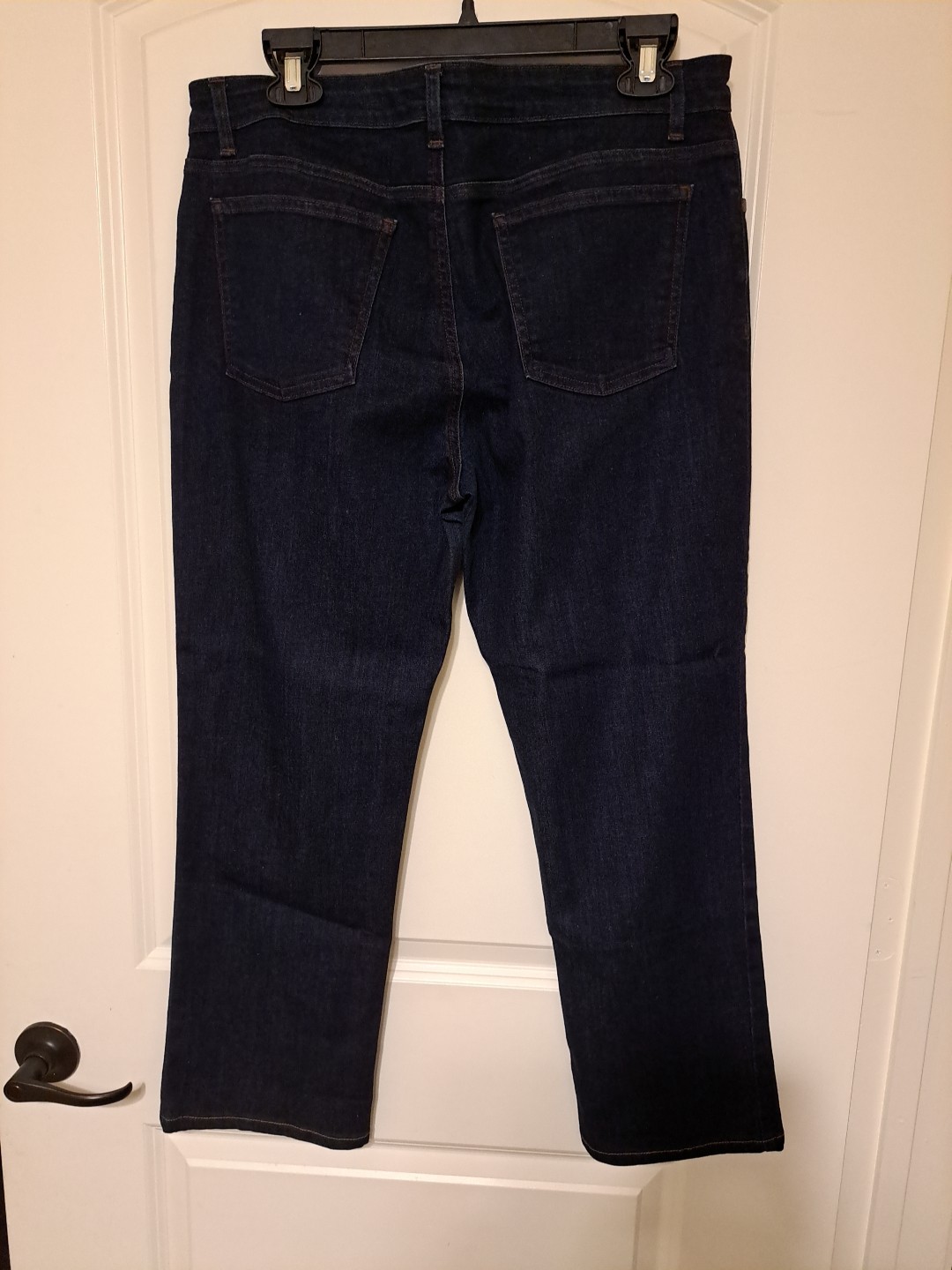 Eileen Fisher Blue Jeans Sz 12 EUC 5 Pkt Straight Leg Returns Accepted 36×27.5