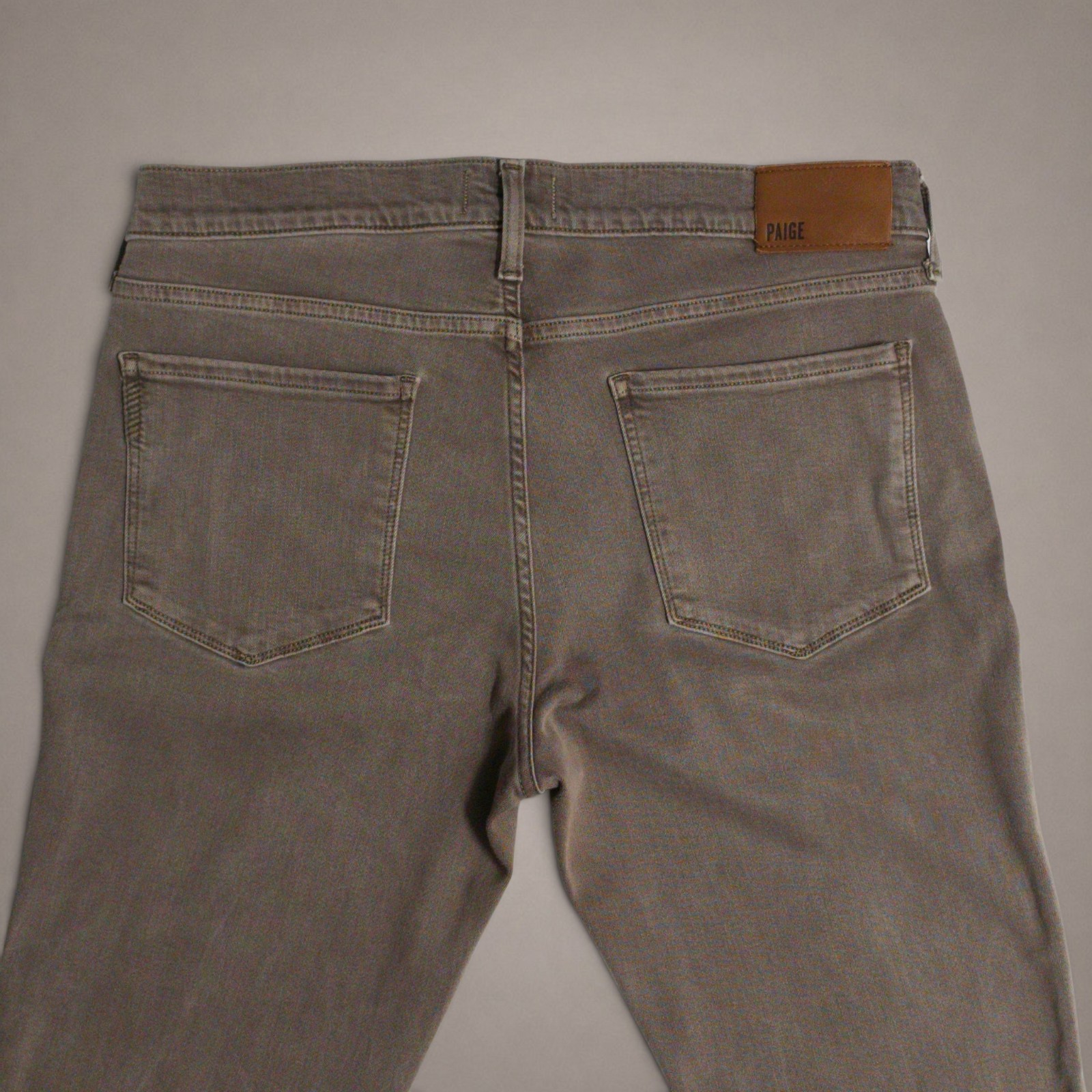 PAIGE Federal Men’s Jeans 34×32 Vintage Falcon Gray Slim Straight