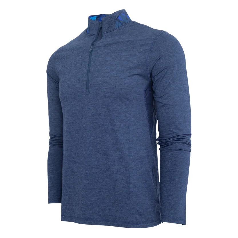 NWT Men Greyson Guide Sport Quarter Zip (MFA22K54-417)-BRAND NEW WITH TAGS! Blue