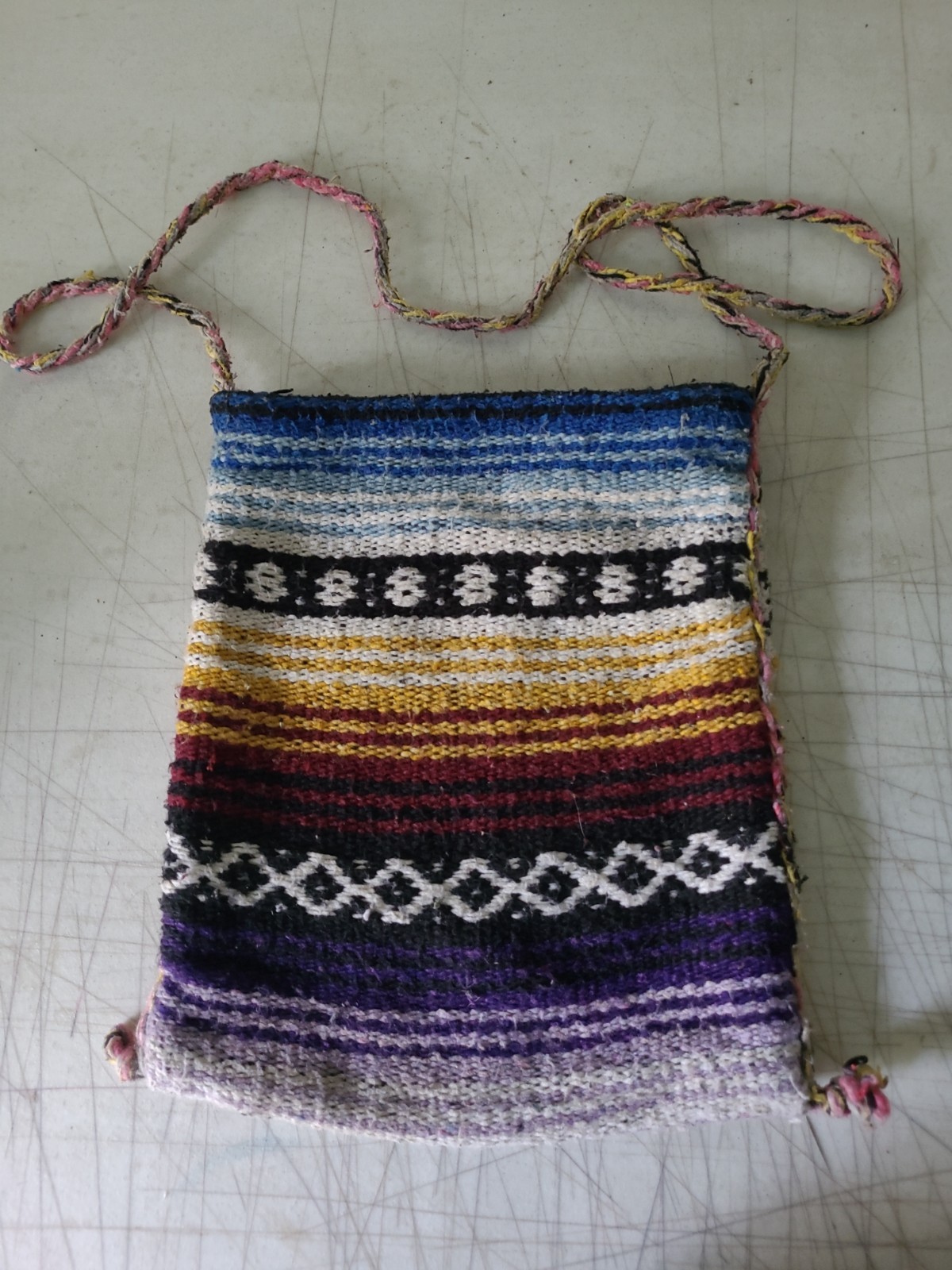 Women’s Hand Made Crocheted Medium Multicolor Shoulder Bag