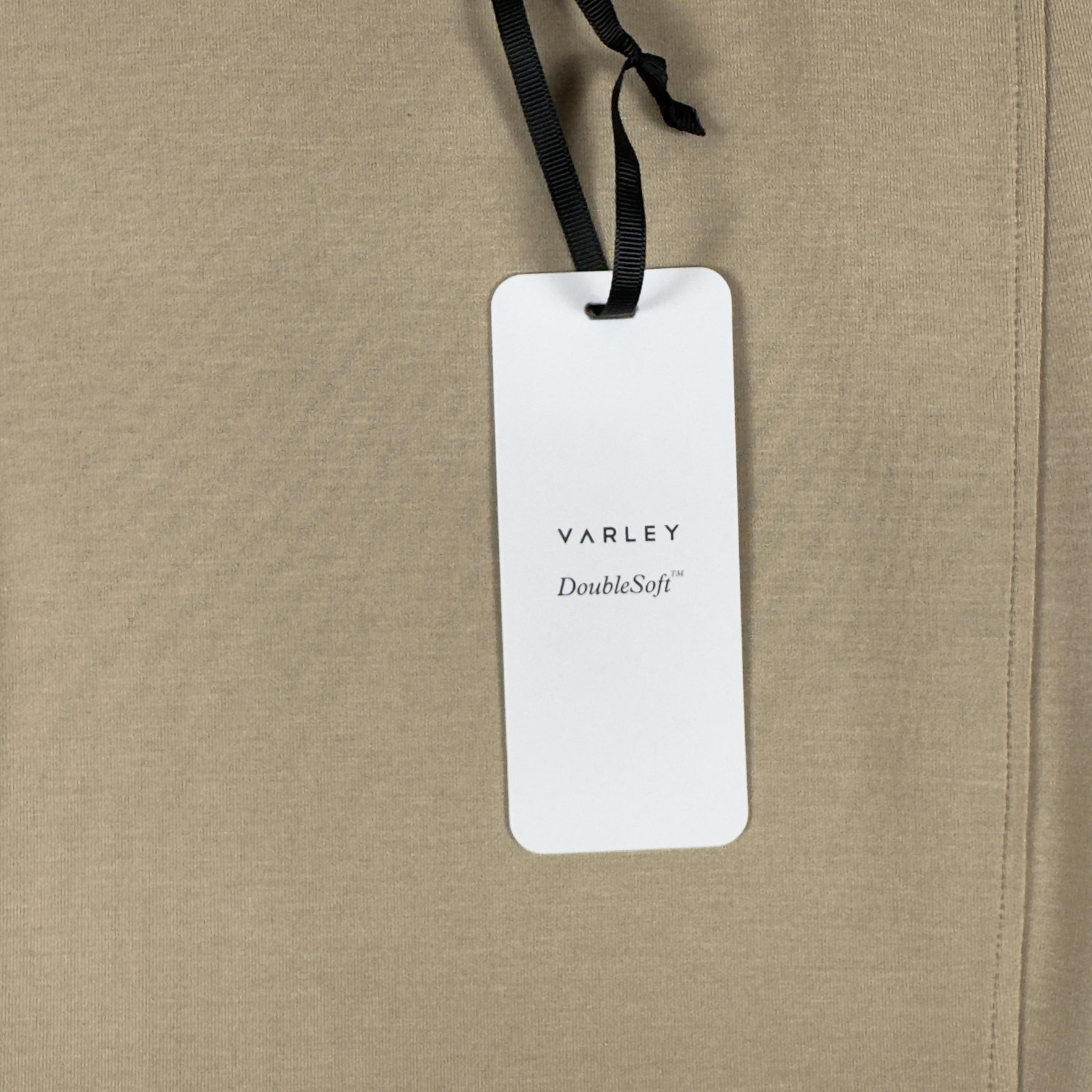 Varley Dress Womens Small Beige Maple 2.0 DoubleSoft T-Shirt Short VAR02282