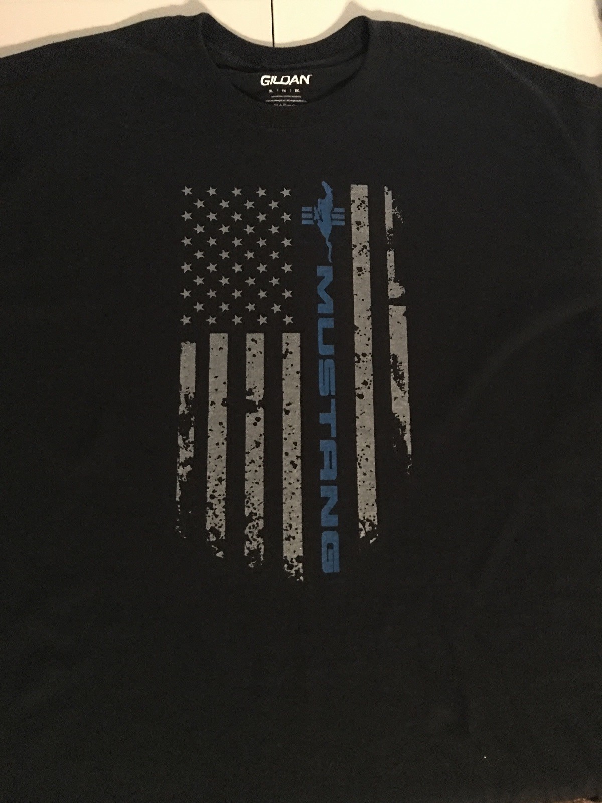 Mustang Flag Shirt for Men 5.0 GT 500 196 550 Muscle Car Gift Enthusiast Graphic