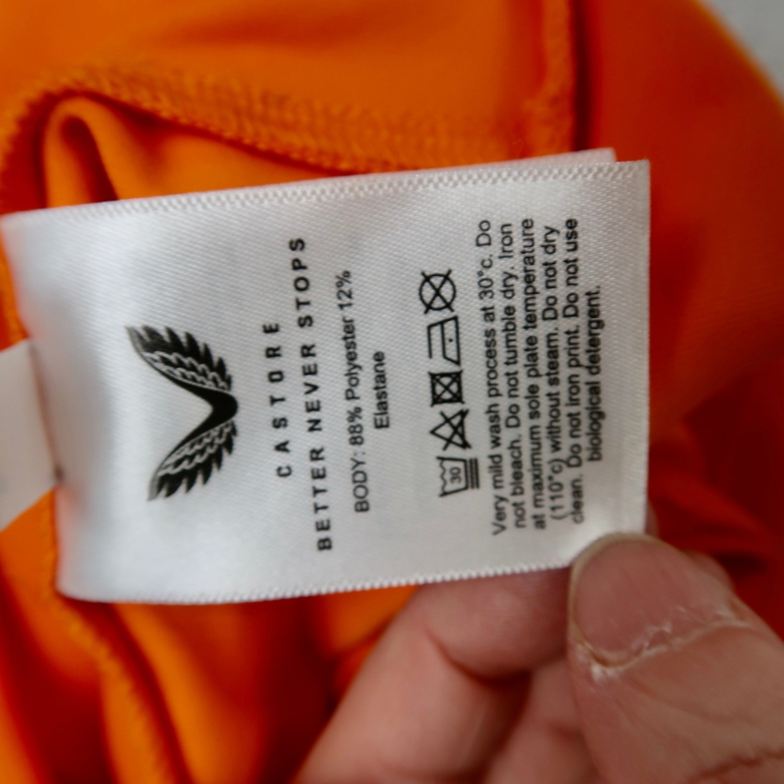 Castore McLaren Formula 1 Team Hoodie Mens Large Orange Black F1 Racing Pullover
