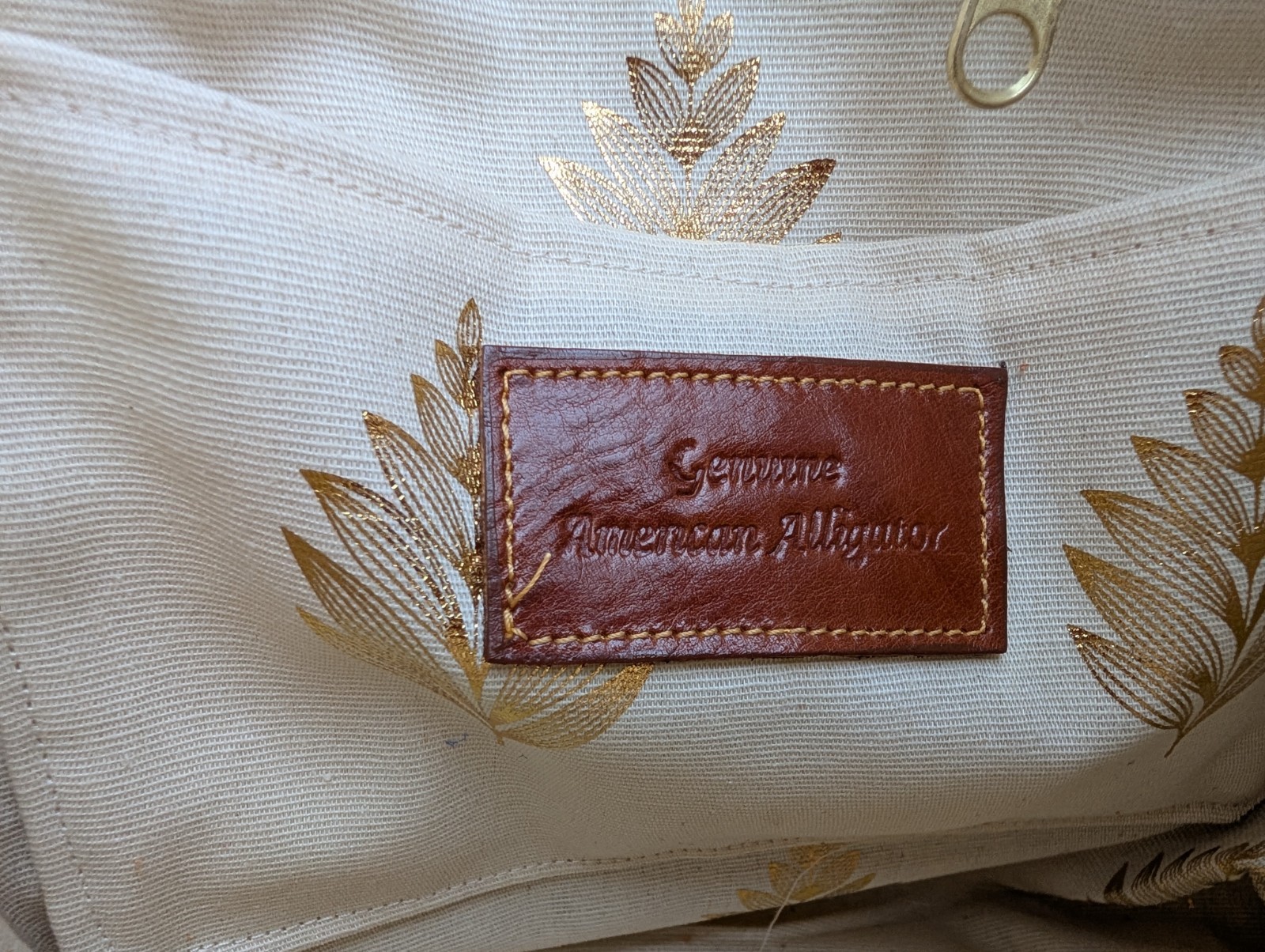Genuine Wild Alligator Ladies Carry Bag Purse Tote gator swamp leather MR61