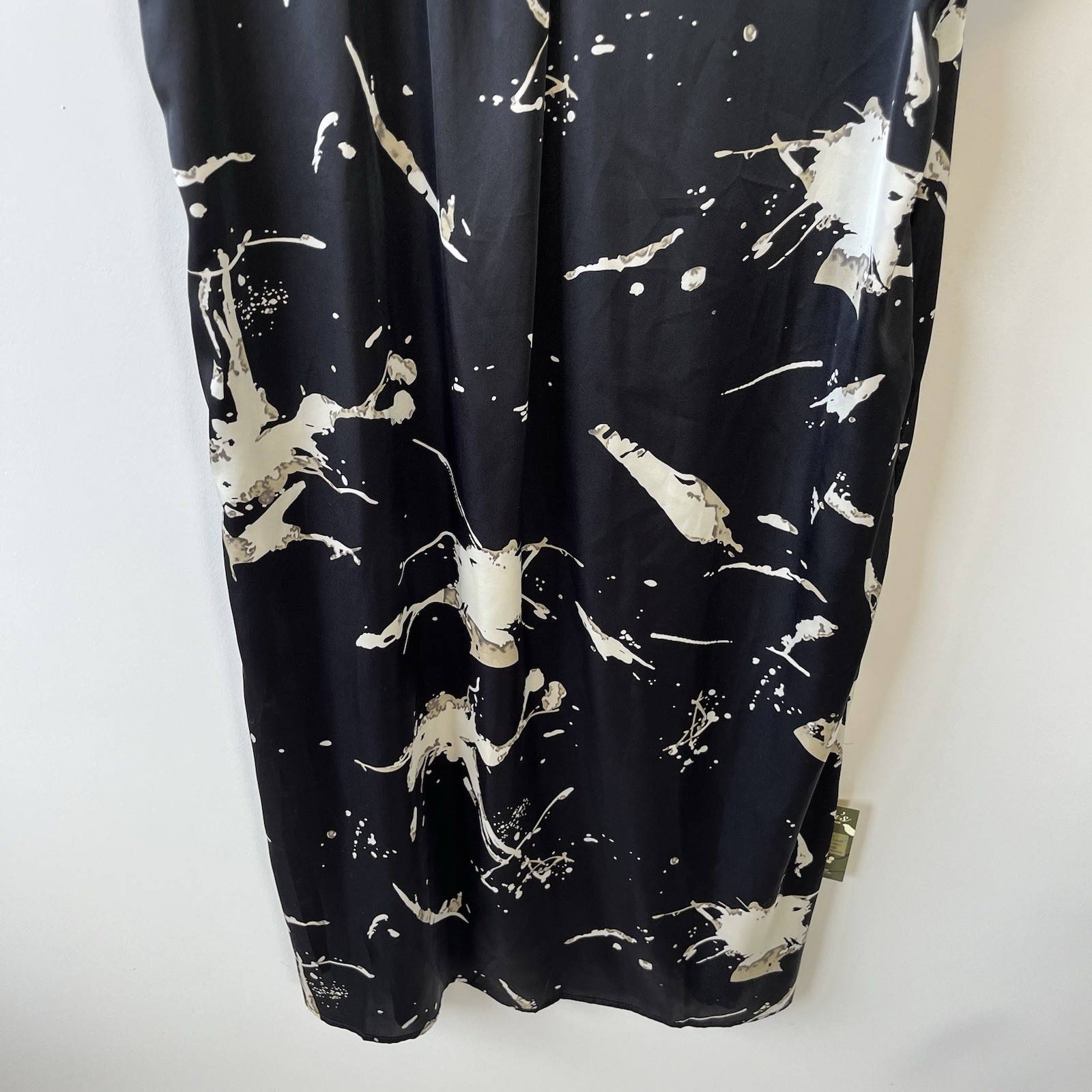 Before You w/ Love Kaftan Style Maxi Dress Abstract Print Minimalist Medium NWTs