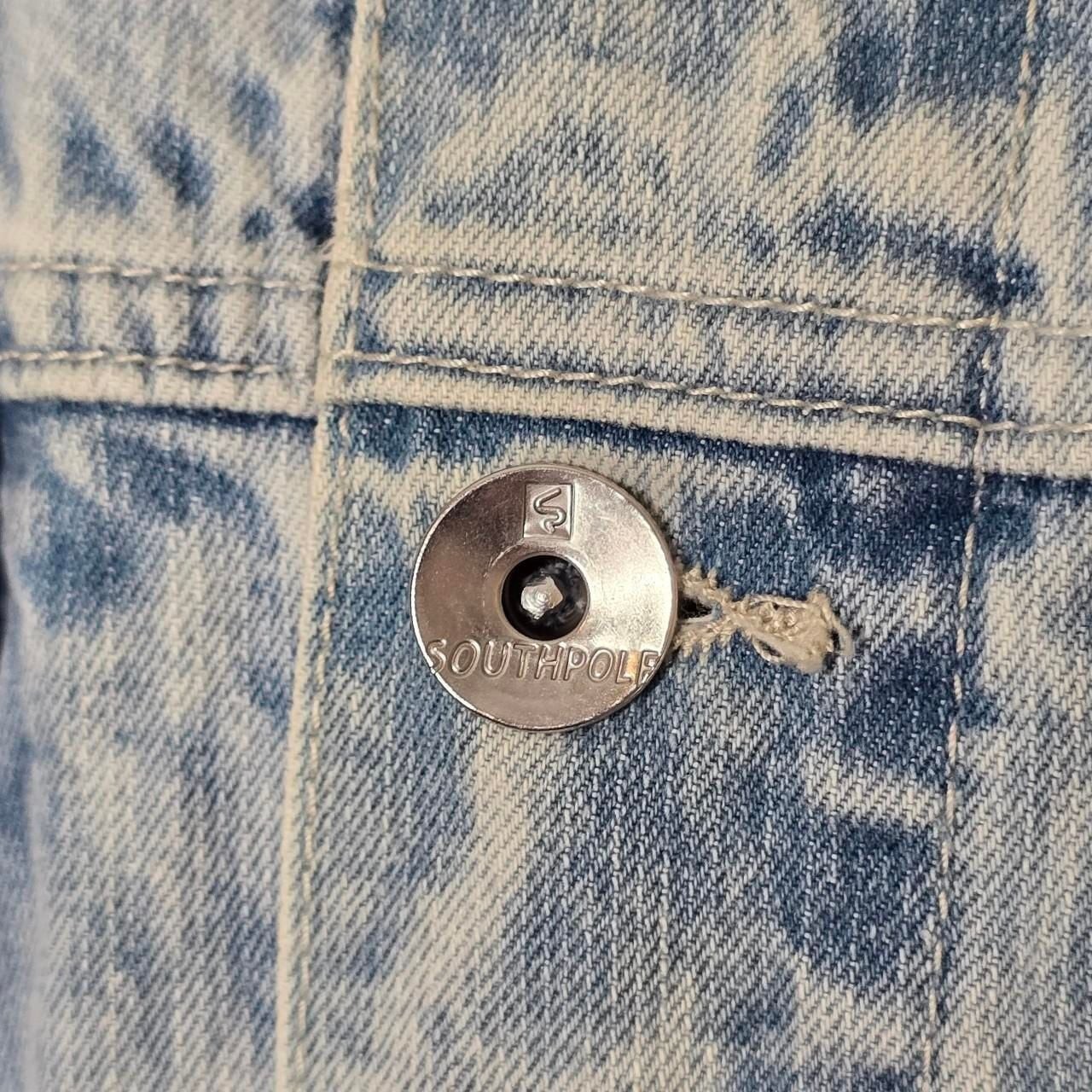 Southpole Moto Acid Wash Denim Jacket