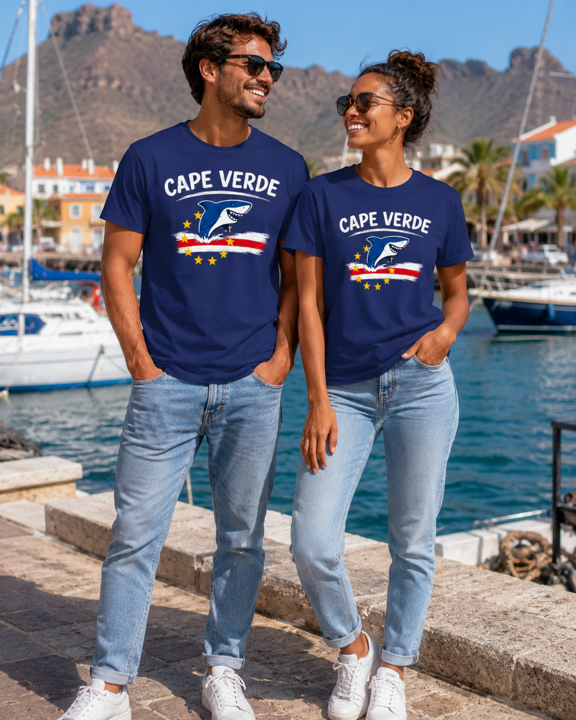 Cape Verde Flag Verdean Day Football Mens Light Cotton T-Shirt
