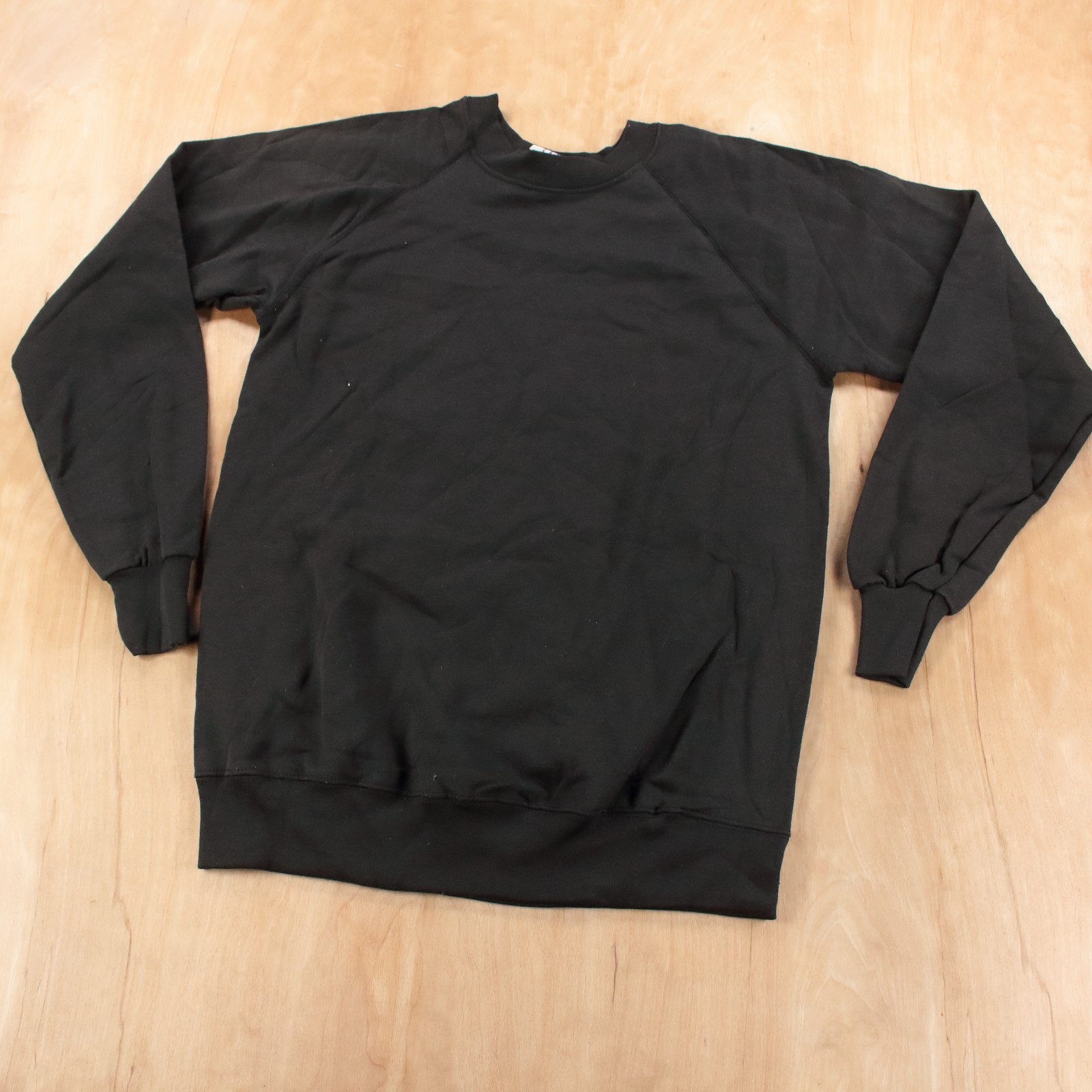 nwot ds TEE JAYS raglan crewneck sweatshirt SMALL tag vtg 80s 90s usa made blank