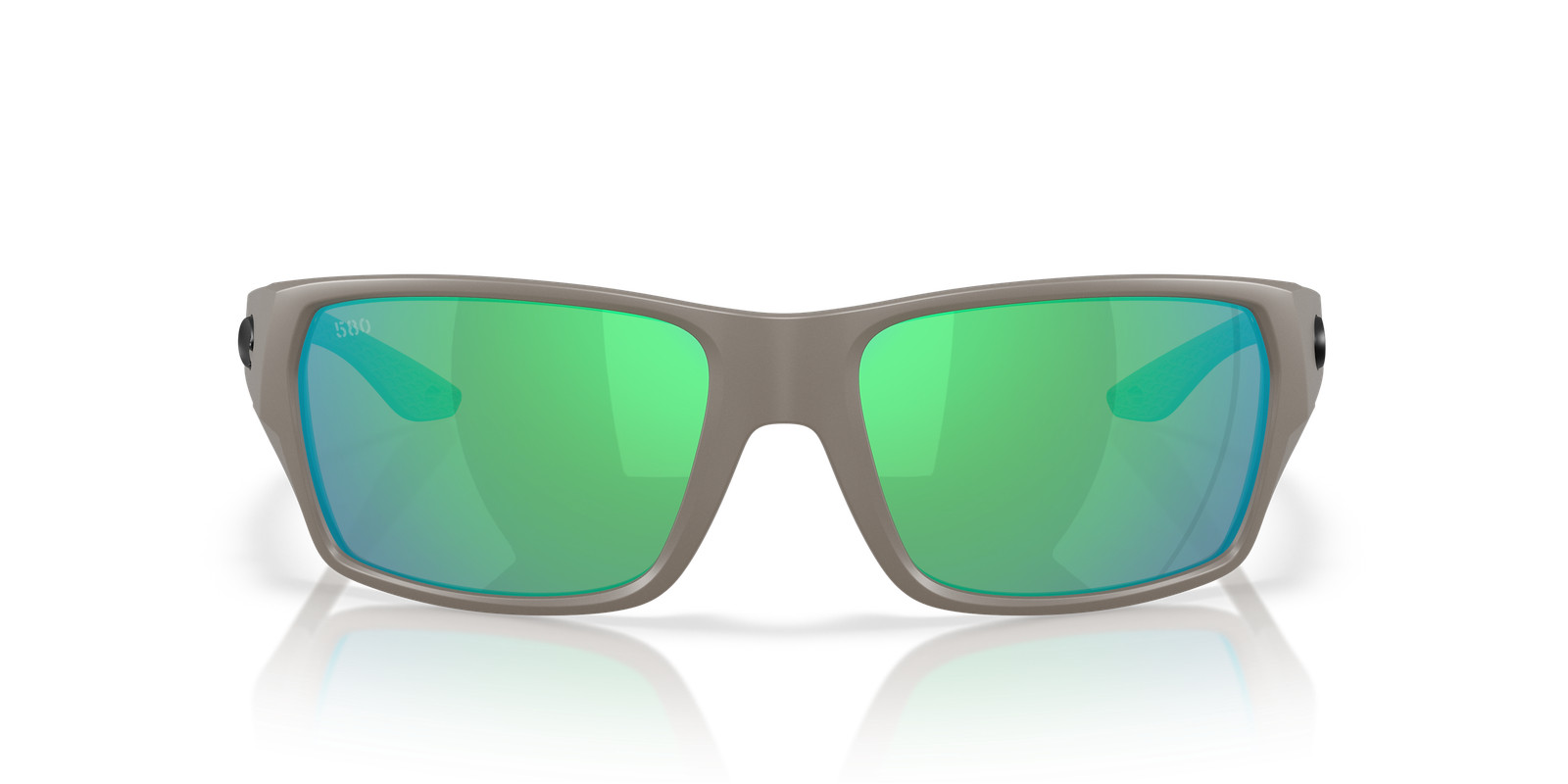 Costa Del Mar Tailfin Matte Olive Shale/Green Mirror 580G Polarized Sunglasses
