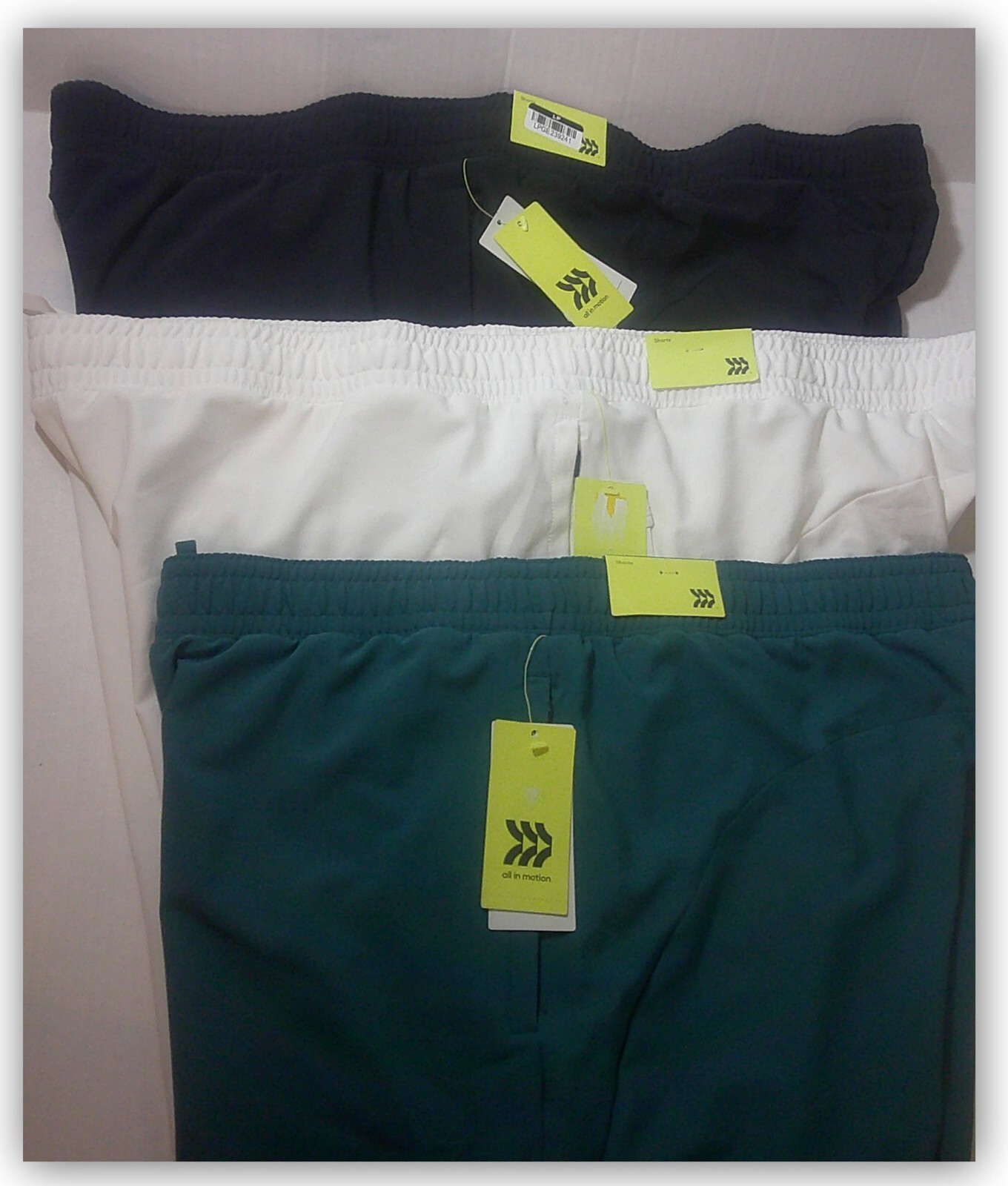 All in Motion Sport Shorts 3 pocket elastic ( 1 Zip ) & tie fully LINED