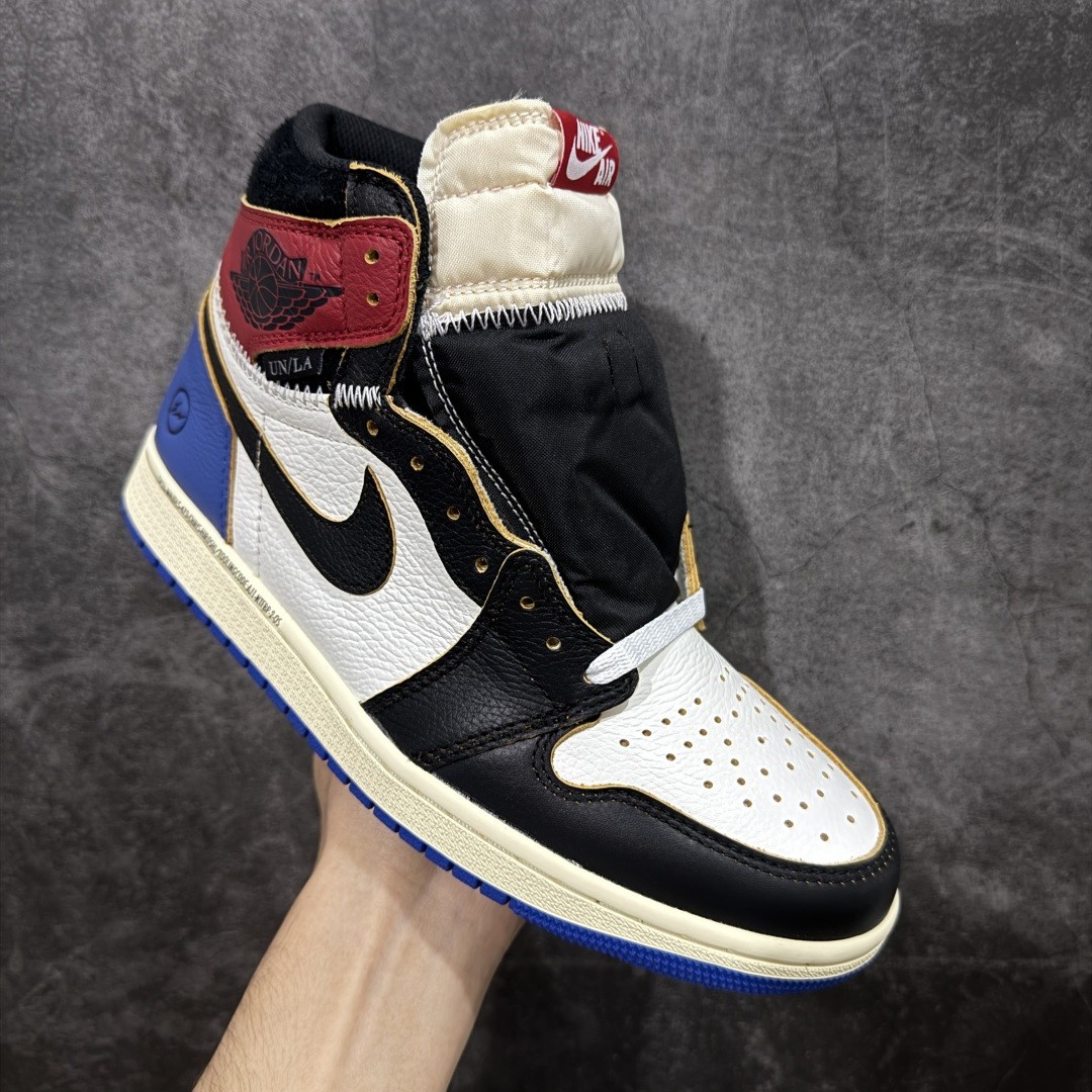 AJ 1 x Union x Fragment Black and Varsity Red IO7847-002