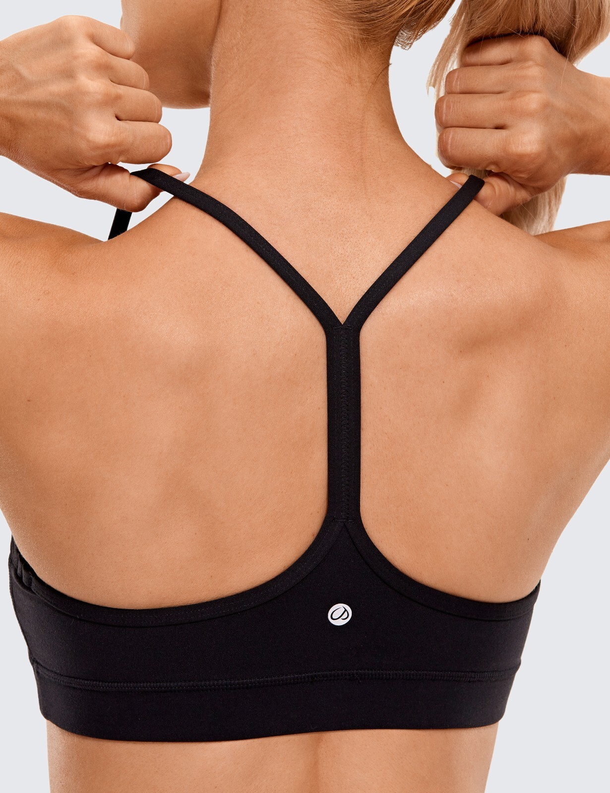 CRZ YOGA Womens Sports Bra Y Back Padded Thin Straps, Yoga Bra, H166S