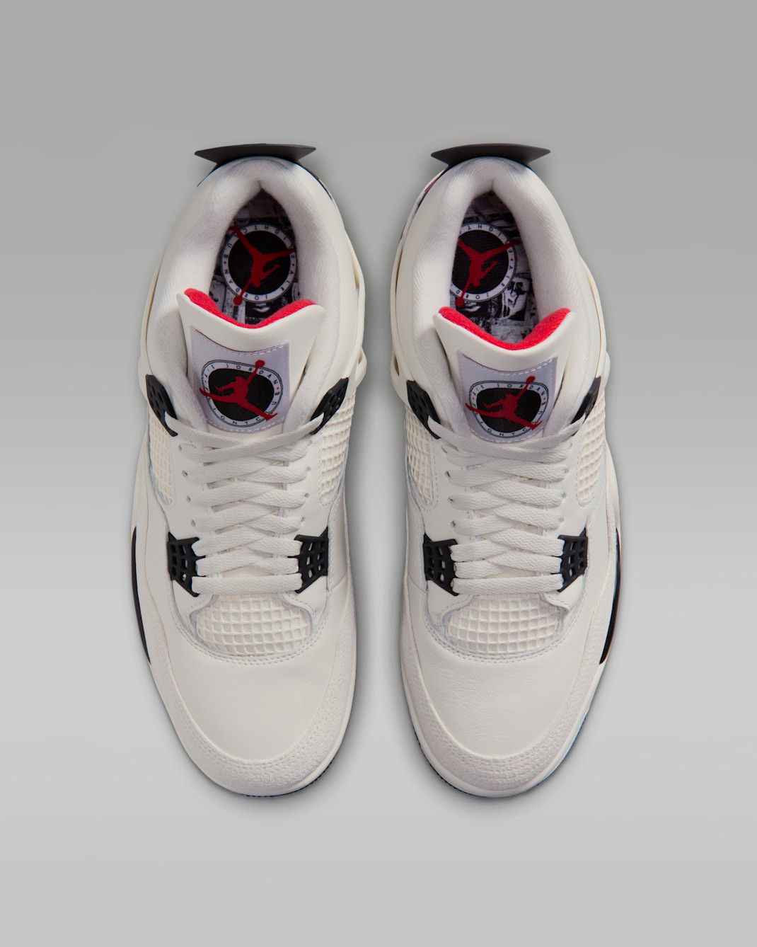 Nike Air Jordan 4 Retro OG FC Shoes Sail Black University Red IM4002-100 Men’s