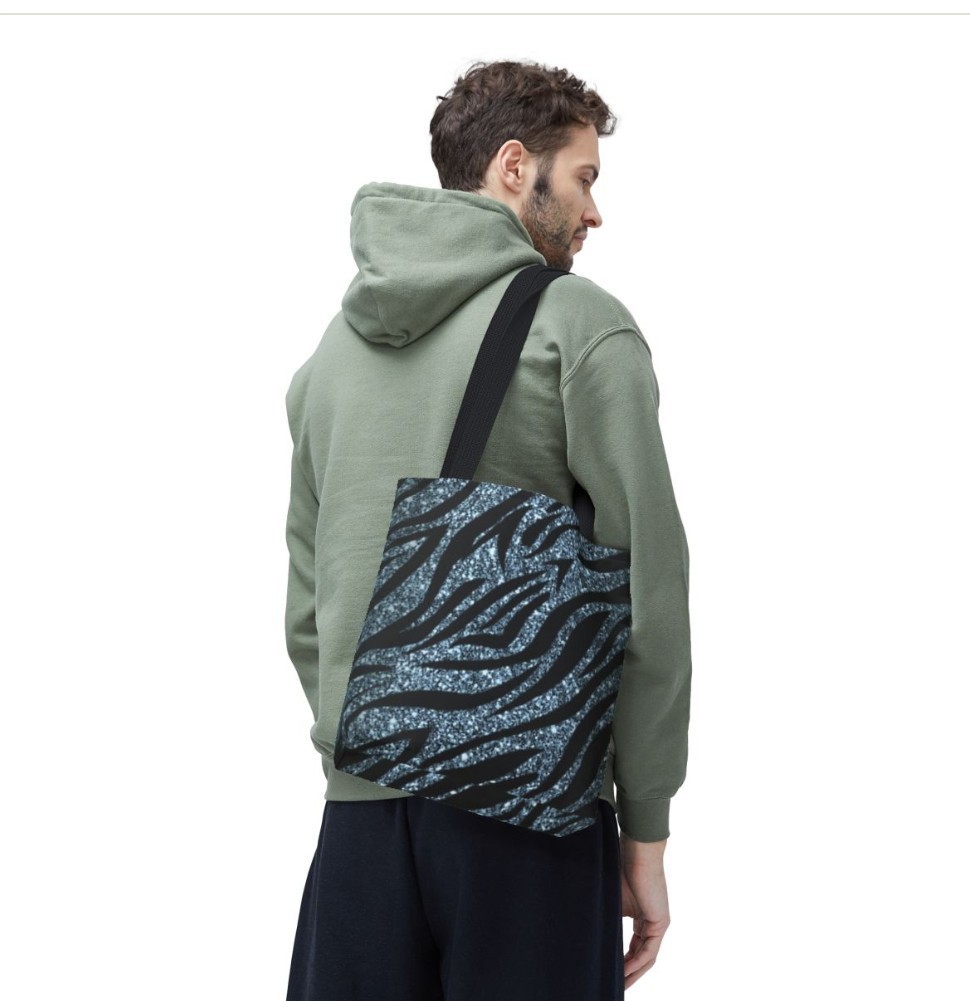 Tote Bag AOP Dark Animal Stripe