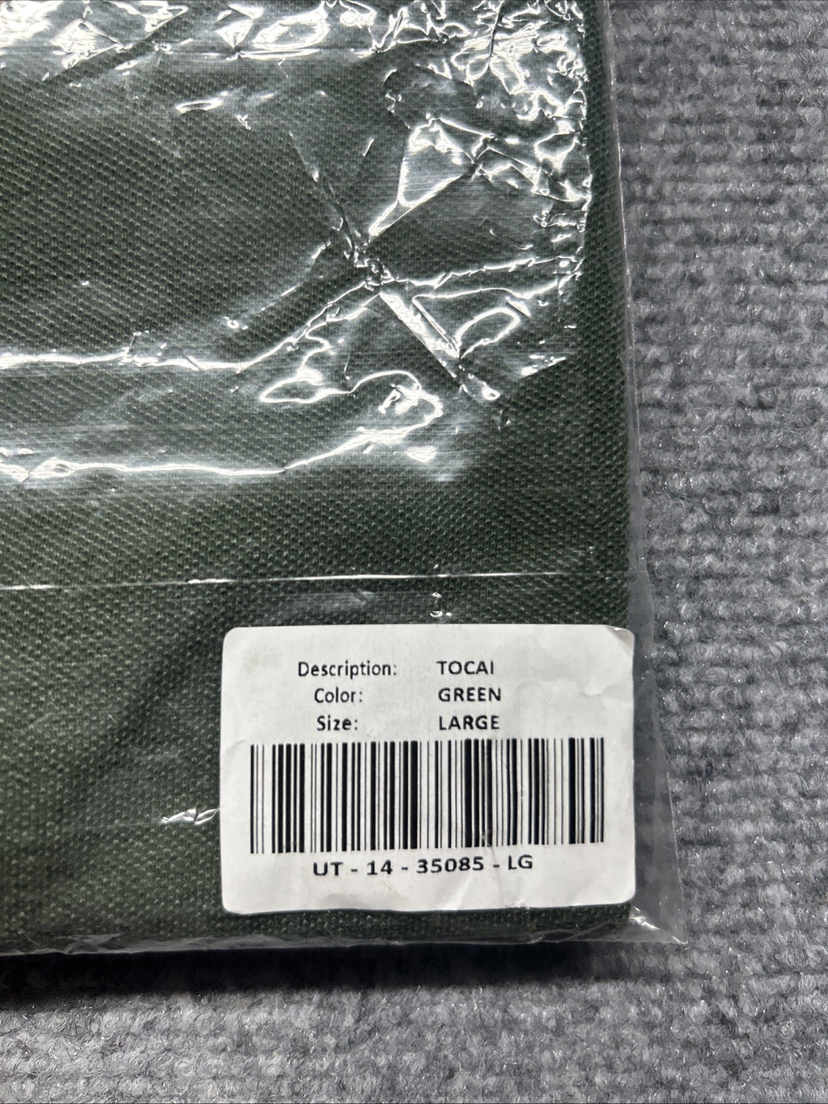 UNTUCKit Tocai Polo Shirt Mens L Green Short Sleeve Cotton Blend New