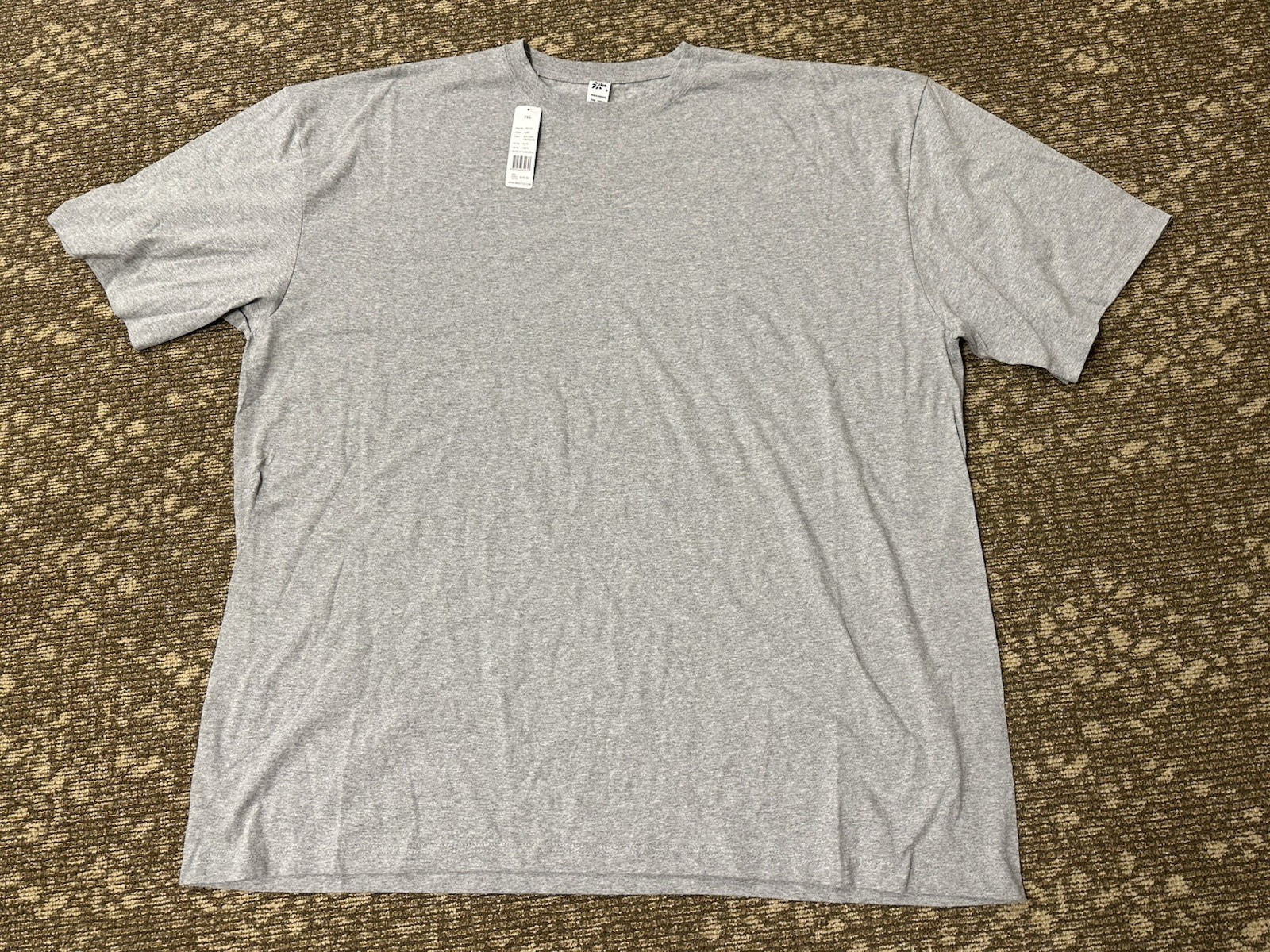 IBS HEAVYWEIGHT T SHIRT BIG MENS GRAY SHORT SLEEVE 7XL NEW TAGS NWT TEE 501