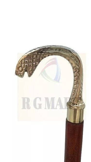 5 pcs lot – Designer Walking Cane Vintage Style Cobra, Goat, Swan, Jaguar, Snake
