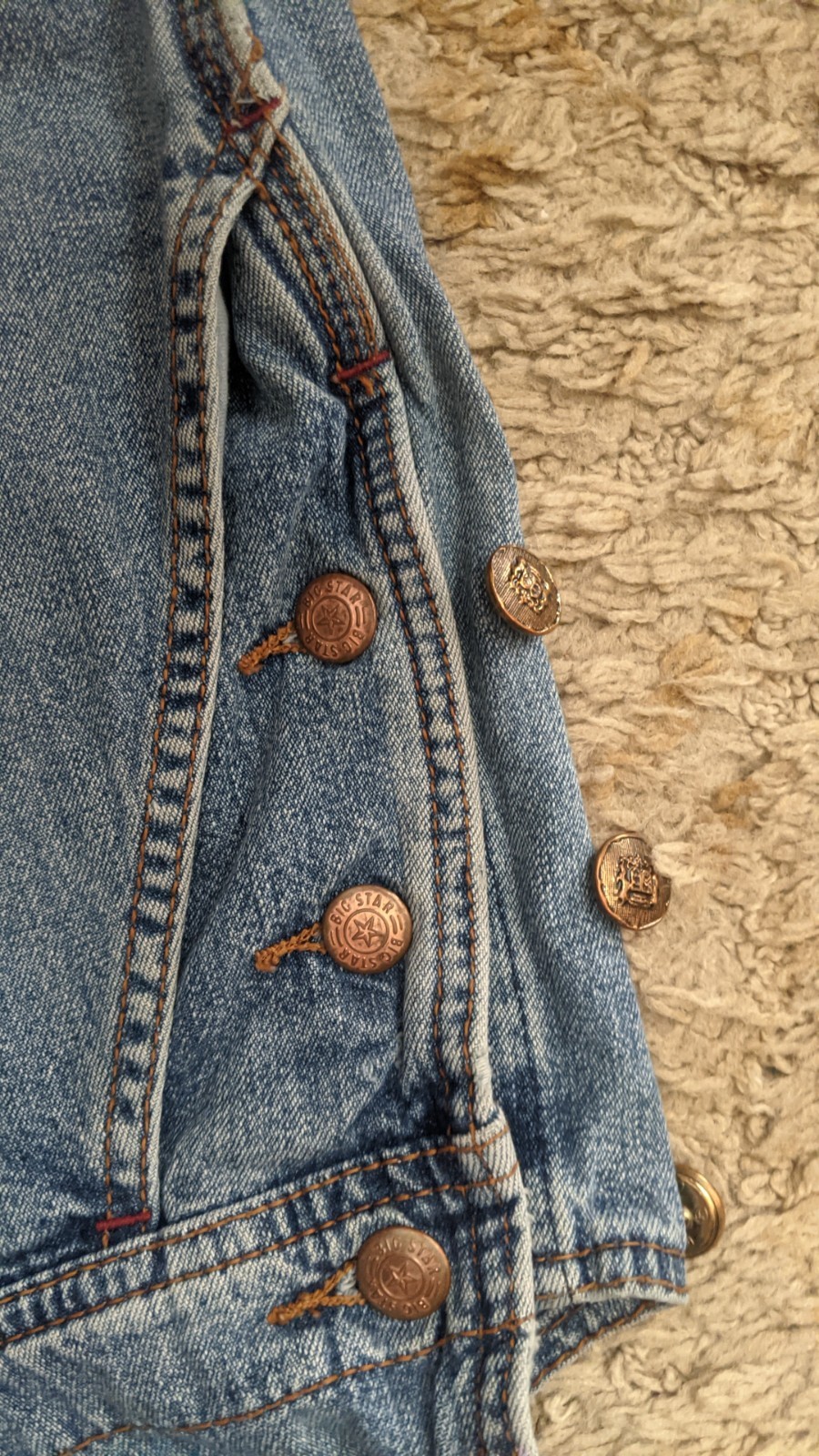 Vintage 90’s Big Star Adjustable Denim Overalls Dungarees Women’s Unisex M