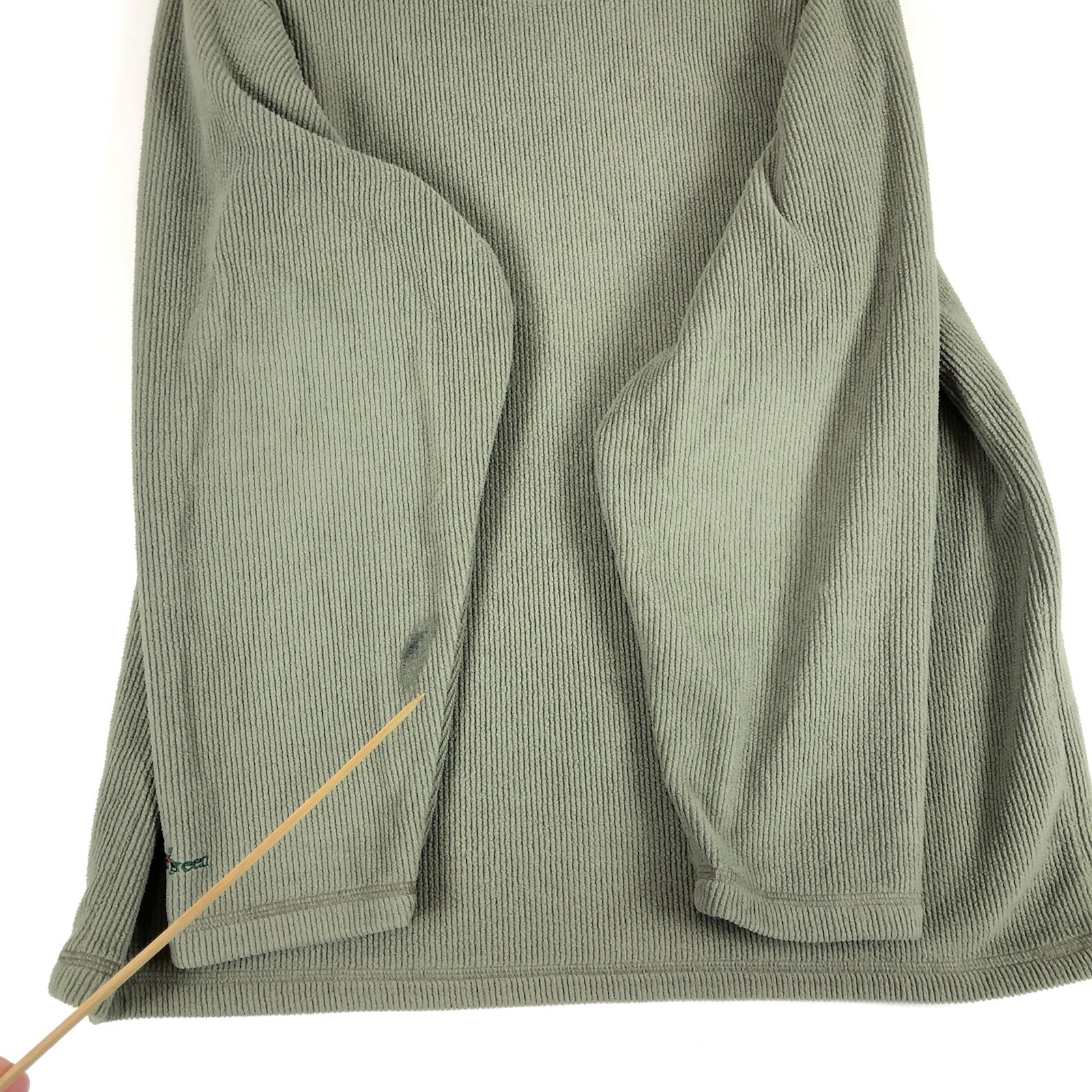 Wintergreen Northern Wear Fleece Pullover Mens L Green Polartec Sweater USA READ