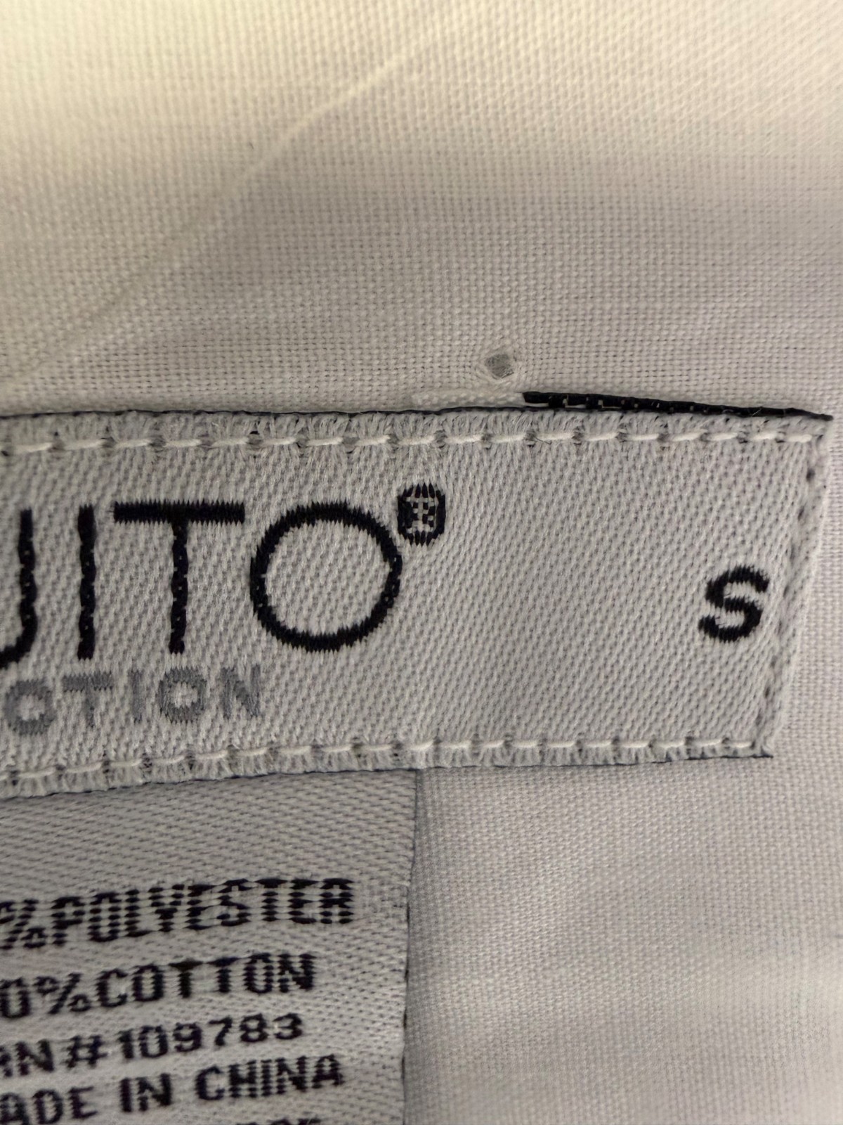 Mojito Guayabera Mexican Wedding Shirt Mens S White Cuban Short Sleeve 4-Pockets