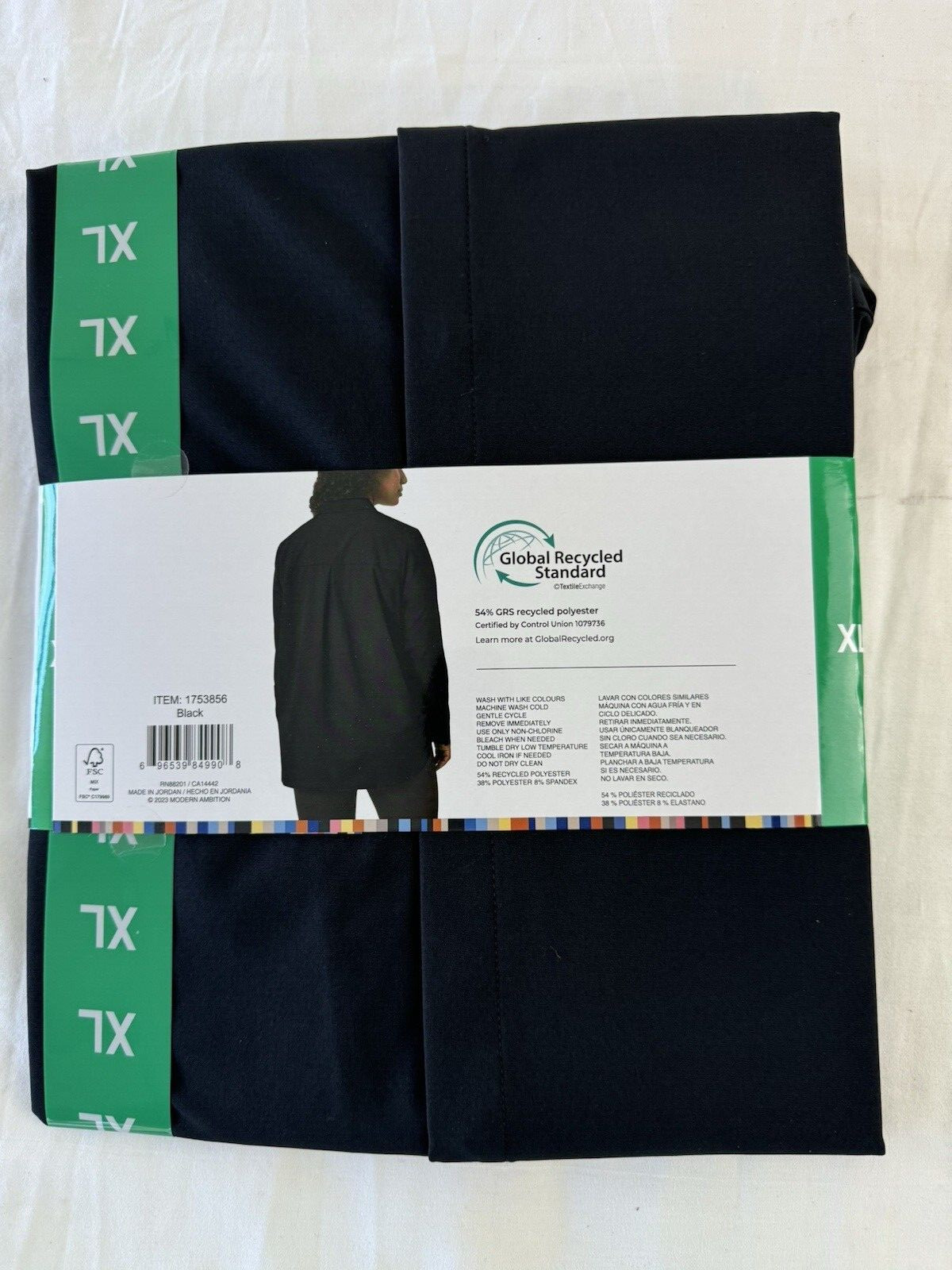 Modern Ambition Women’s Travel Shirt Black Size XL Polyester/Spandex Relaxed