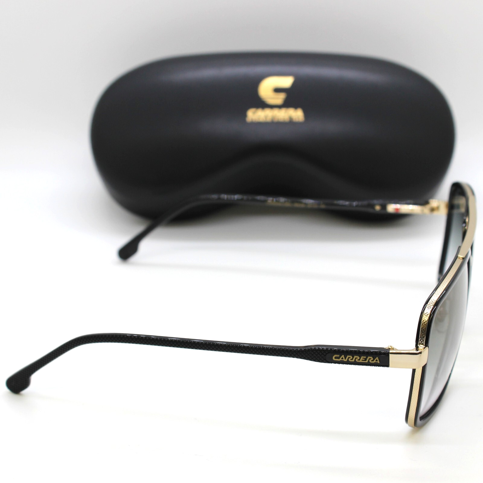 NEW Carrera 256/S Sunglasses Gold Black / Green Shaded Gold Mirror RHL Authentic