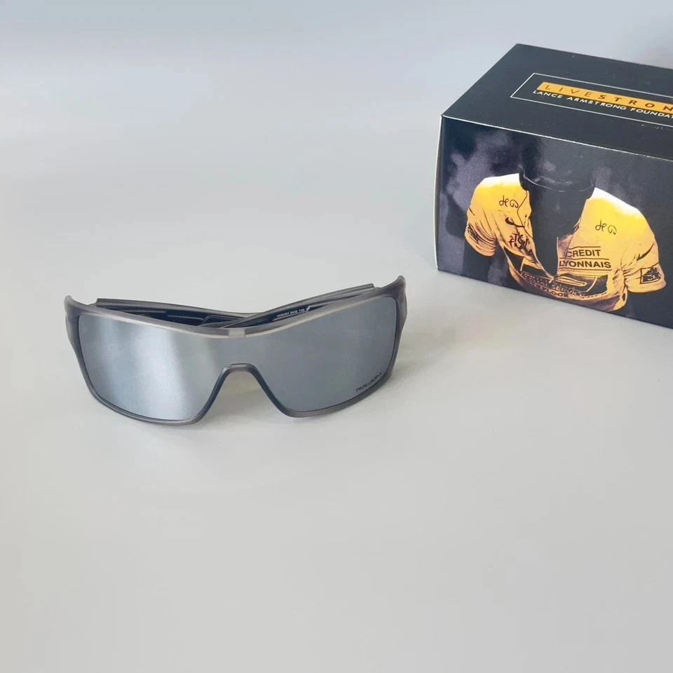 Oakley Turbine Rotor OO9307 Transparent Grey Frame Silver Mirror Lens Sunglasses