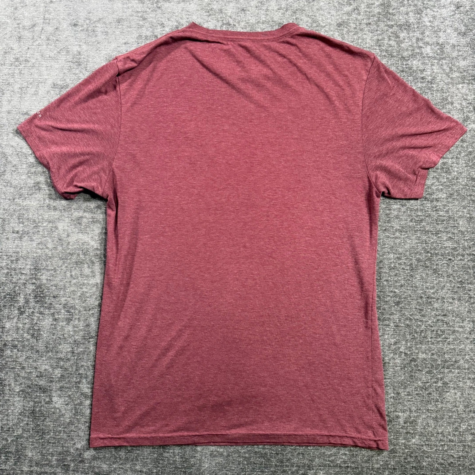 Fox Racing Active Tech Mens T-Shirt Maroon Burgundy Orange Logo Graphic Large