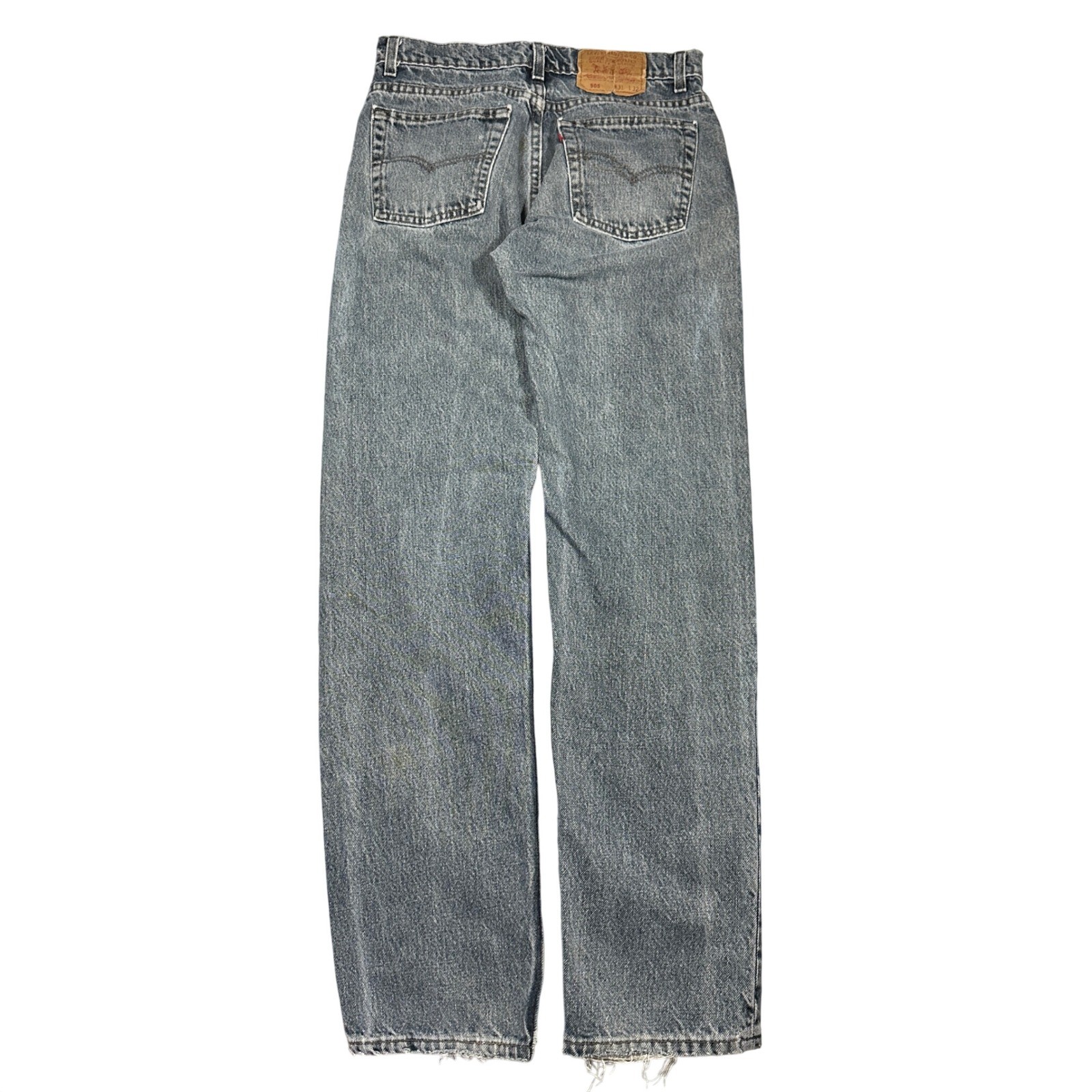 Vintage Levis 505 Jeans 31×32 (Fits 29) Made in USA Thrashed Faded Straight Leg