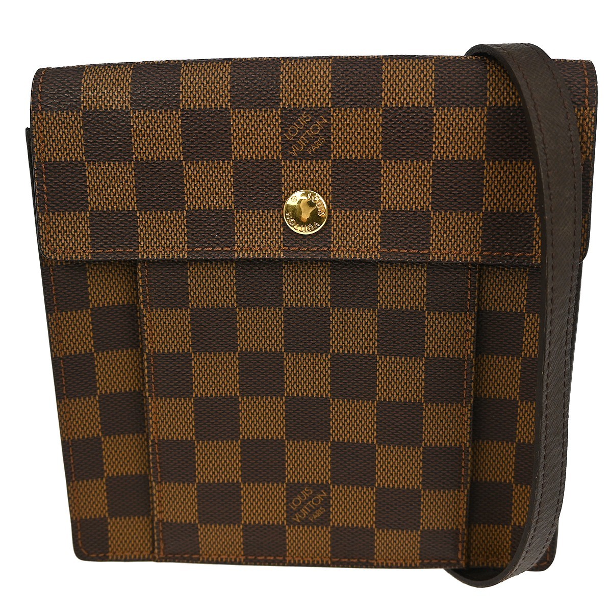 Best01 LOUIS VUITTON BROWN DAMIER PIMLICO CROSSBODY SHOULDER BAG N45272 YQ05861