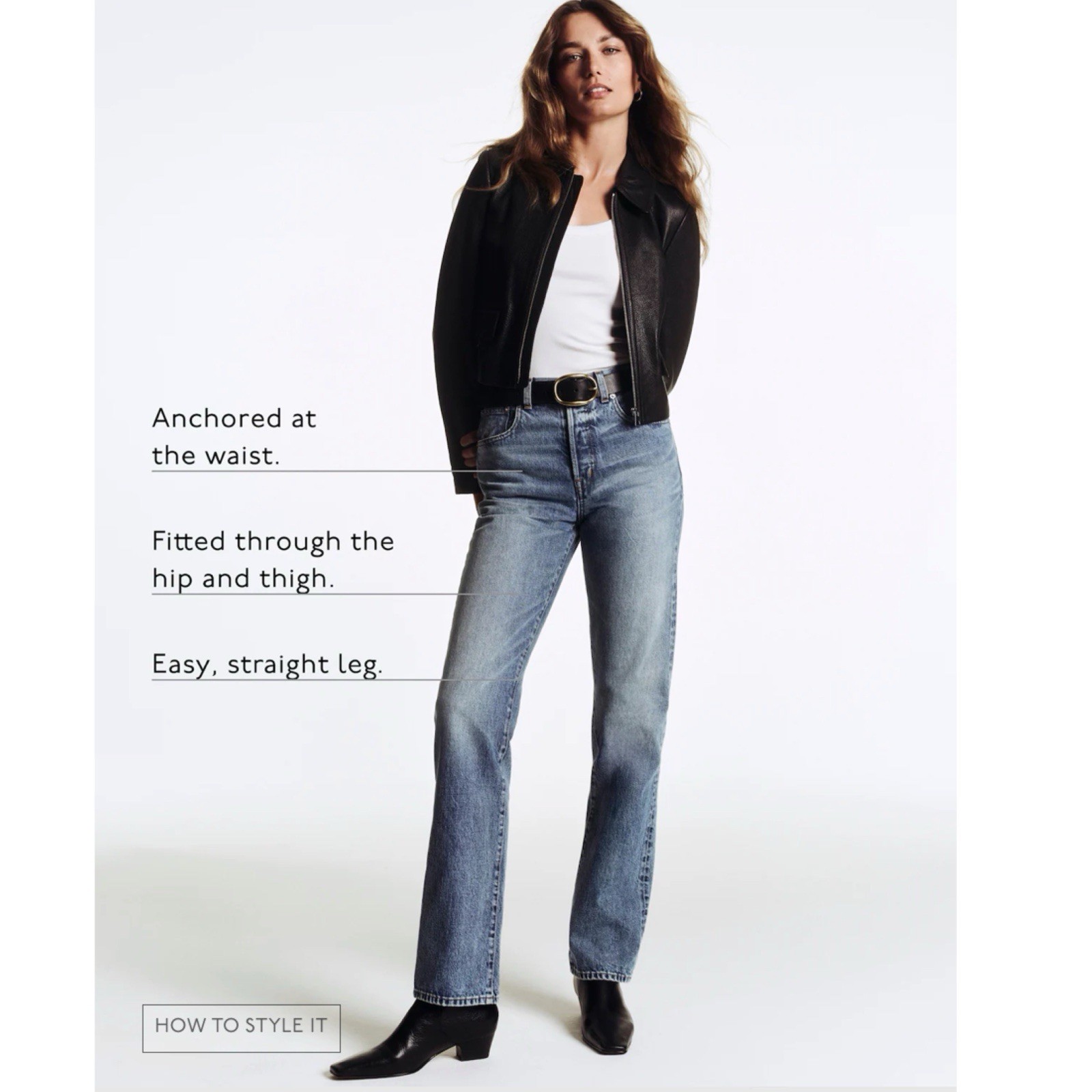 Madewell The Longline Straight Jean Vintage Canvas Ivory 29 NEW Capsule Wardrobe