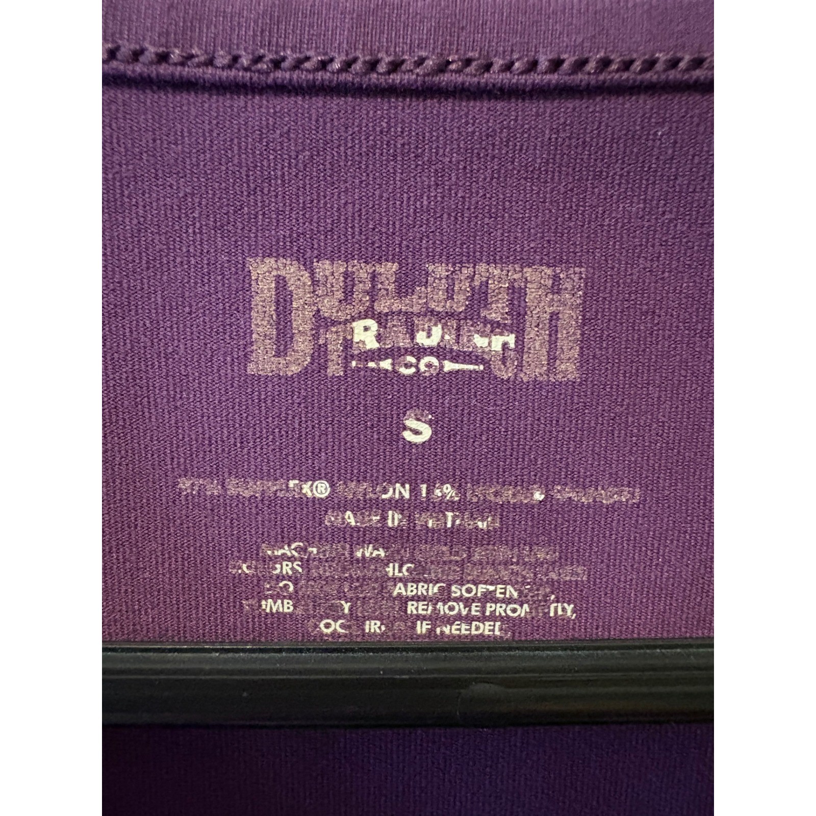 Duluth Trading Co Womens Short Sleeve Dress Purple Scoop Neck Small
