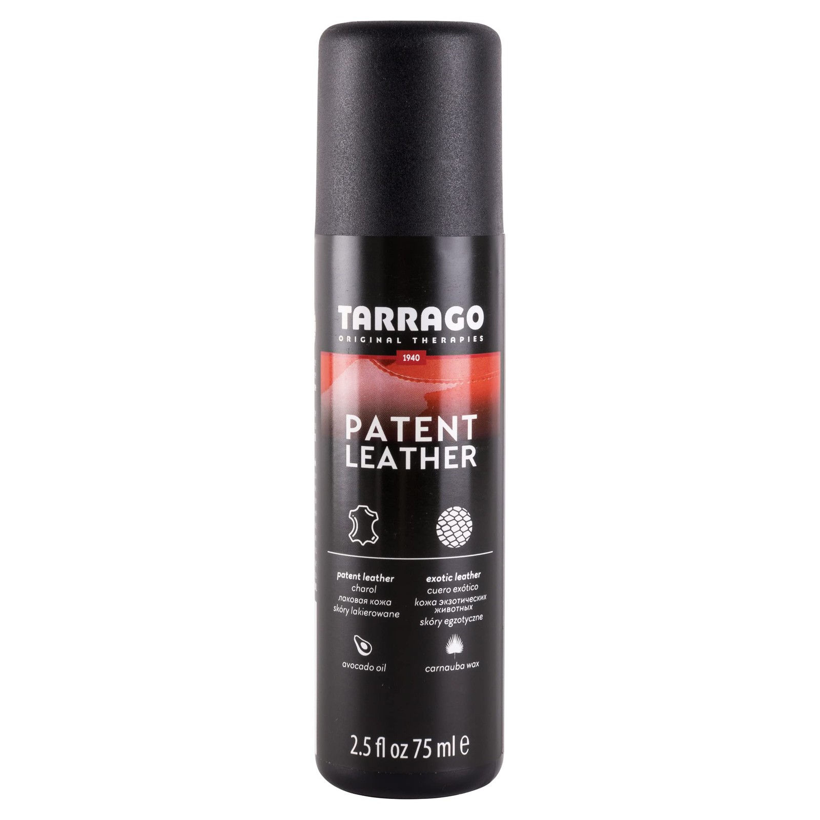Tarrago Patent Leather Cleaner with Applicator, Shines & Enhances Leather, 75 ml