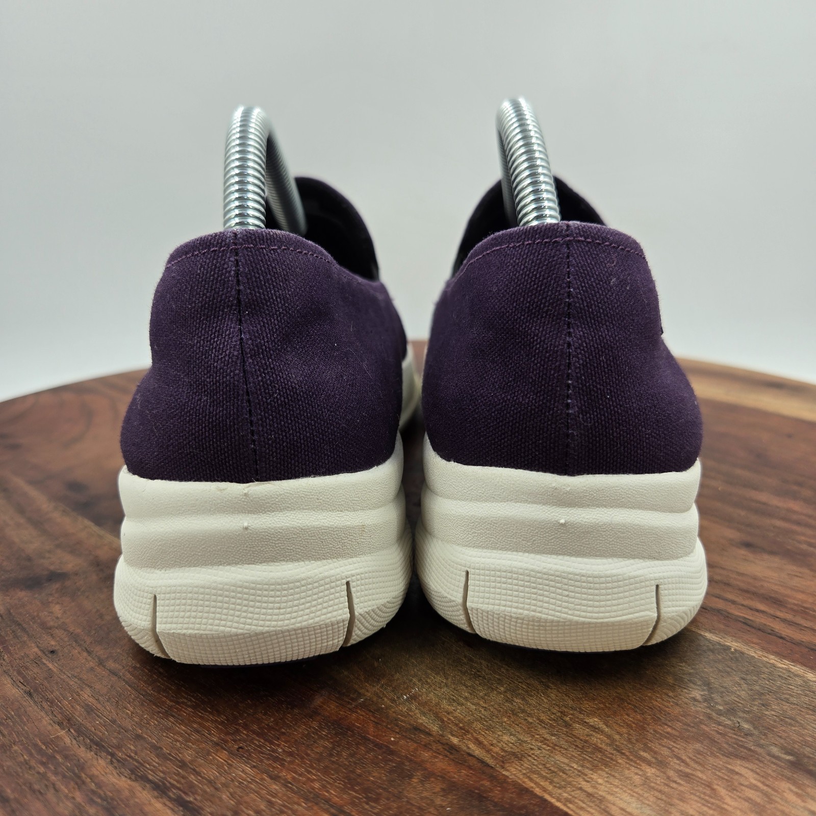 FitFlop Sporty Pop Skate Shoes Women’s 8.5 Purple White Comfort Slip On Sneakers