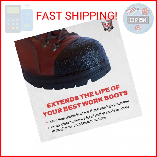 Kg’s Boot Guard Brush On Toe Protection Liquid for Tough, Long-Lasting Safety on